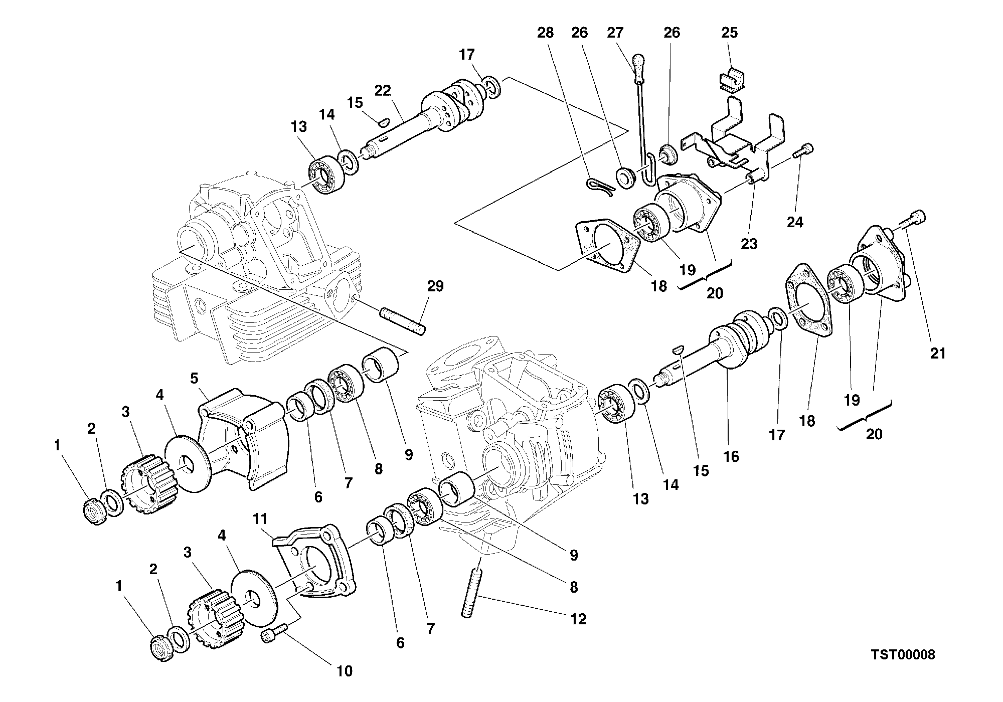 013 ARBRE A CAMES POUR SPORT TOURING ST2 1999
