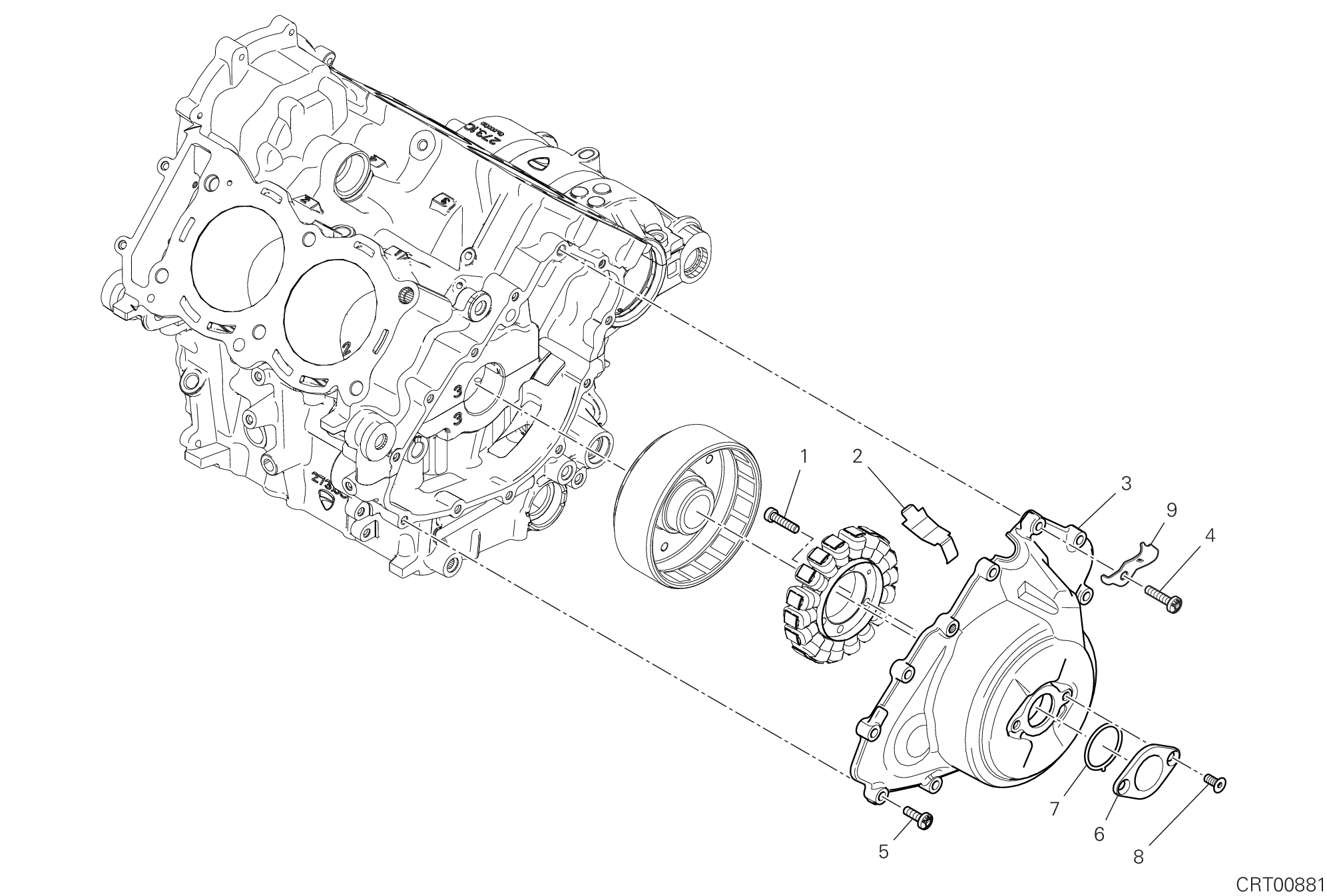 04B COUVERCLE GENERATEUR POUR SUPERBIKE PANIGALE V4 2024