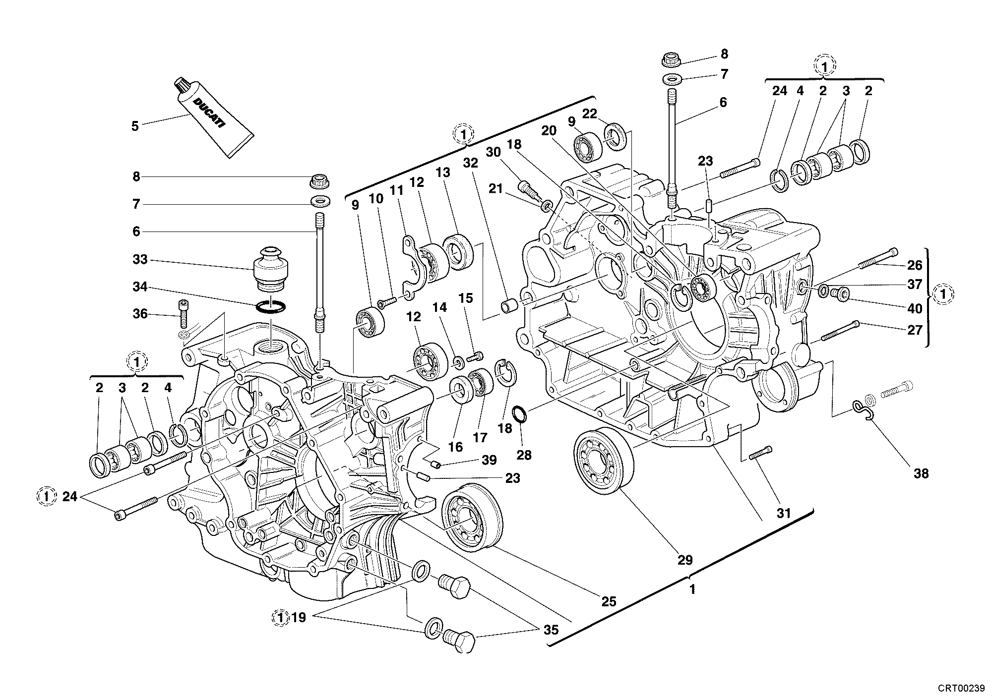 010 CARTER MOTEUR POUR MONSTER 400 2006