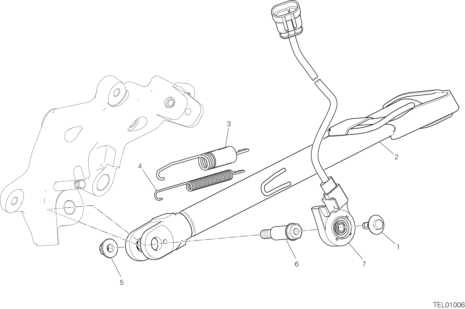 22A BEQUILLE LATERALE POUR MULTISTRADA 950 2017