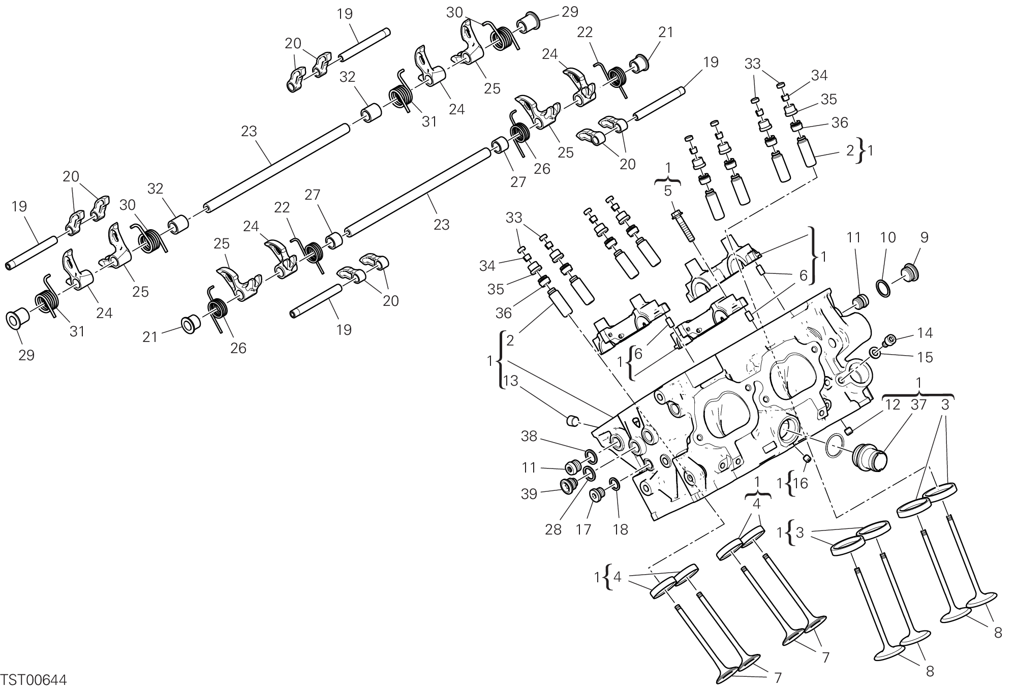 12D CULASSE ARRIERE POUR SUPERBIKE SUPERLEGGERA V4 2020