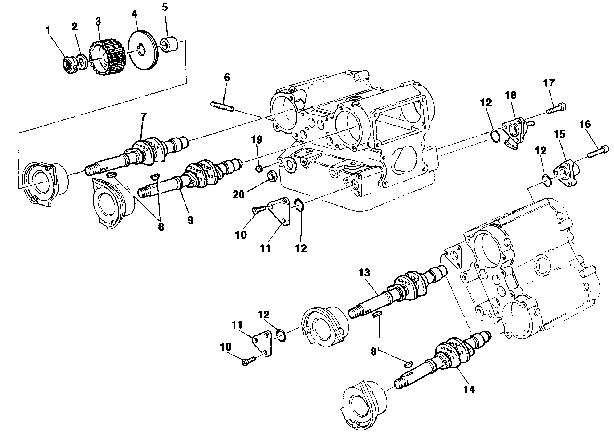 014 ARBRE A CAMES POUR SUPERBIKE 748 SPS 1998