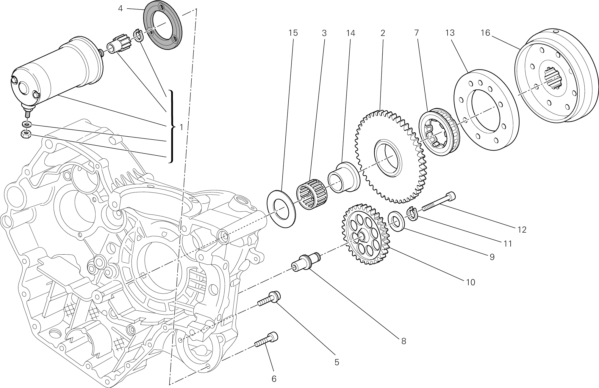 012 DEMARREUR ELECTRIQUE POUR MONSTER 796 2013