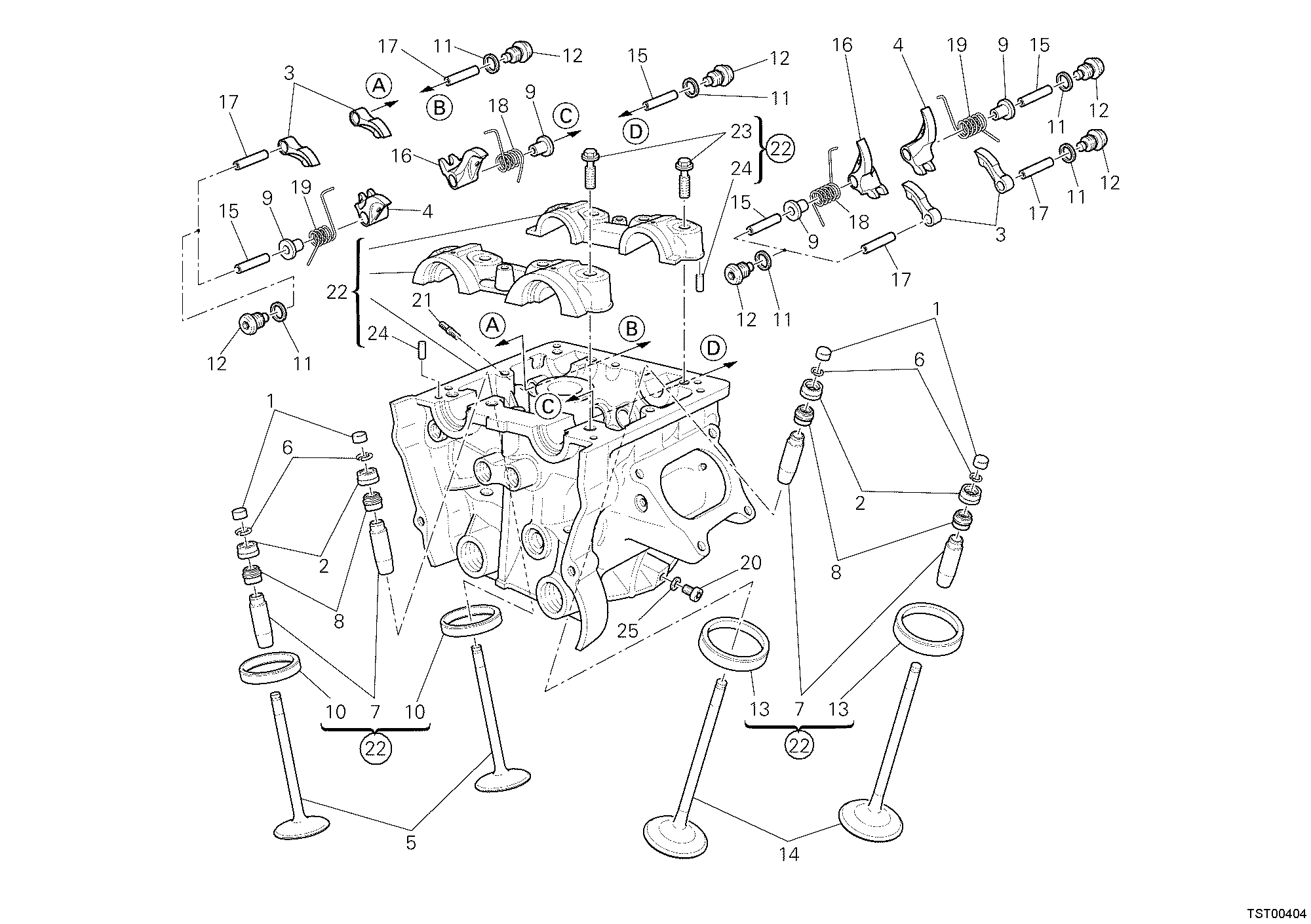 014 CULASSE VERTICALE POUR SUPERBIKE 1198 2011