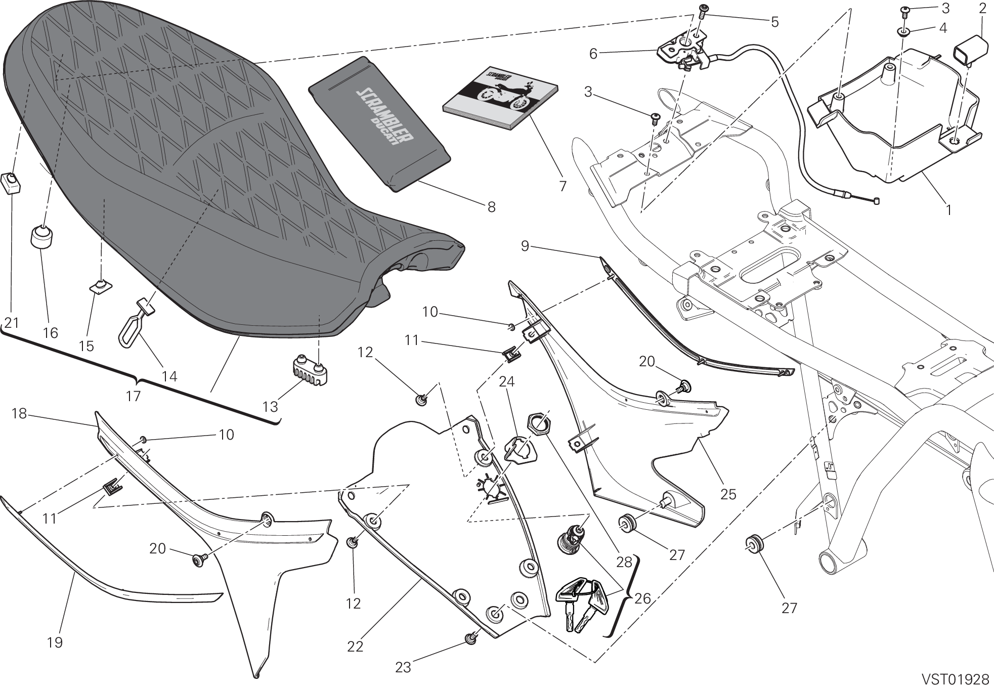 031 SELLE POUR SCRAMBLER CLASSIC 2015