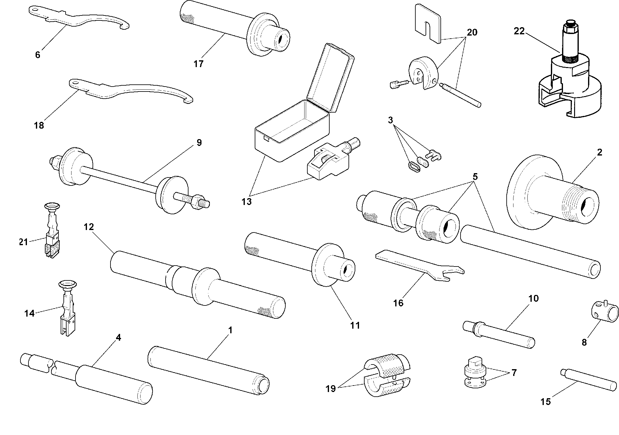 011 OUTILS DASSISTANCE CADRE POUR SUPERBIKE 996 SPS 1999