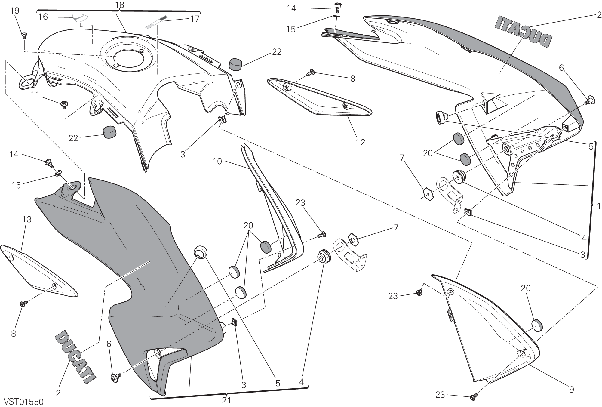 34A CARENATURA POUR HYPERMOTARD HYPERSTRADA 939 2016