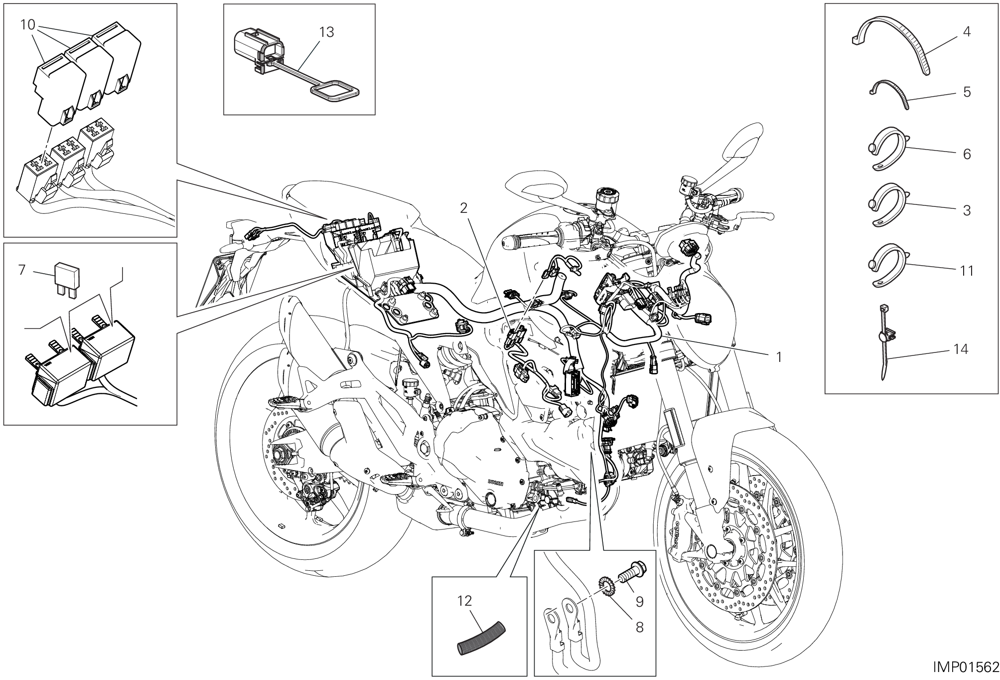 12A CIRCUIT ELECTRIQUE VEHICULE POUR MONSTER 30 ANNIVERSARIO 2024