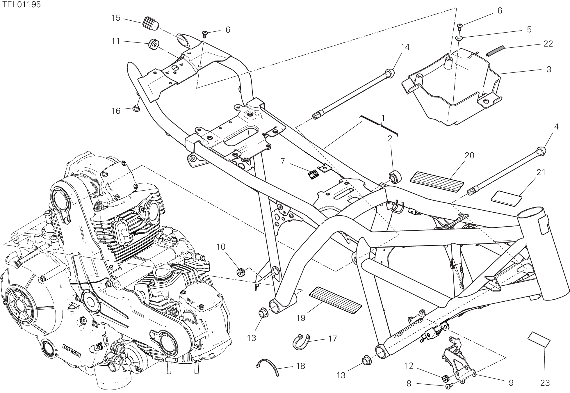 33A CADRE POUR SCRAMBLER ICON 2020
