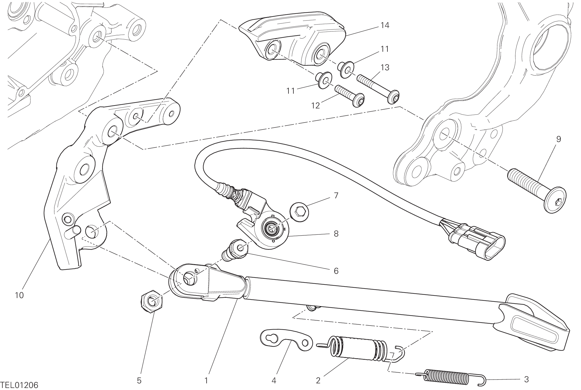 16A CAVALLETTO POUR SCRAMBLER DESERT SLED 2022