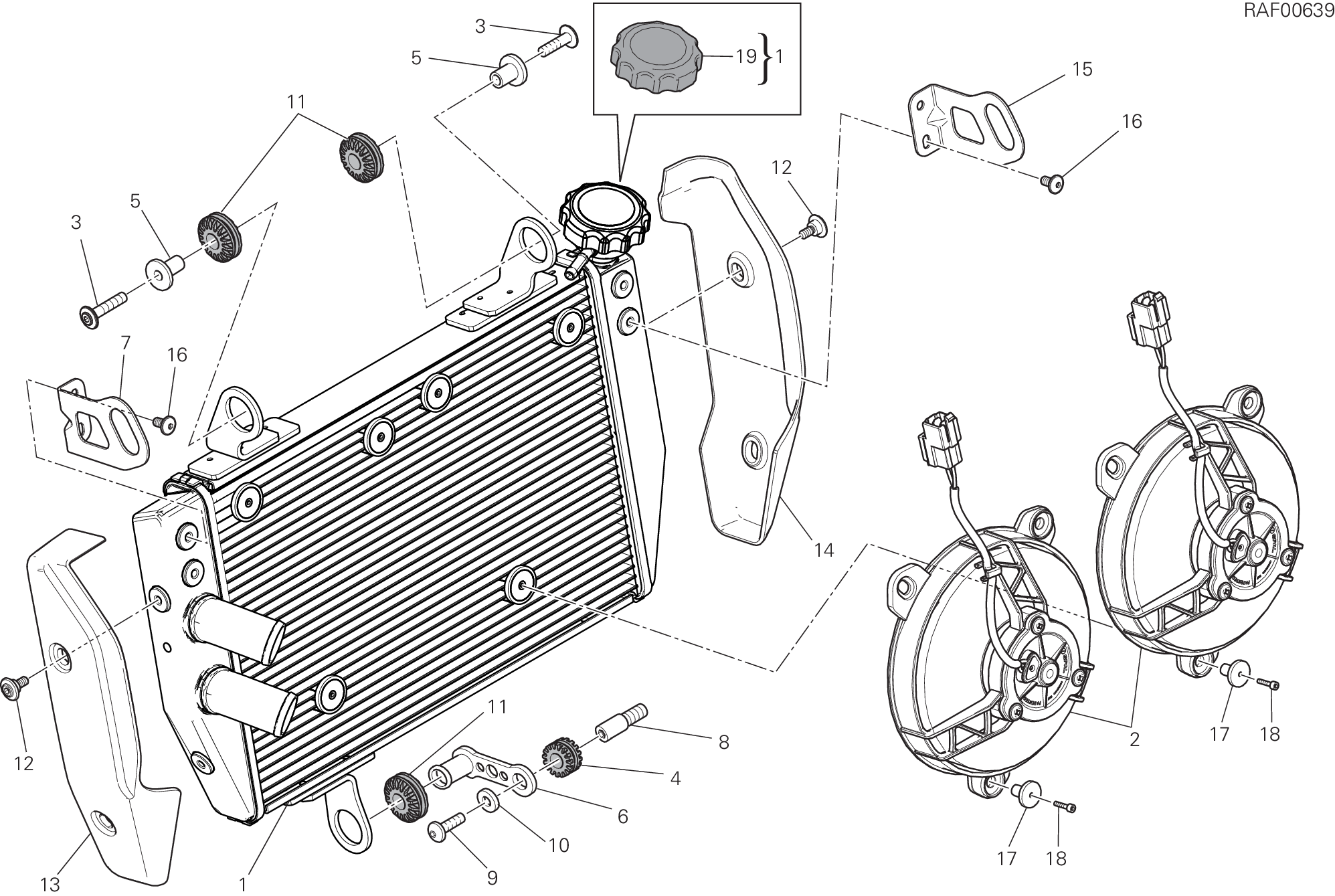 030 RADIATEUR DEAU POUR HYPERMOTARD 939 2016