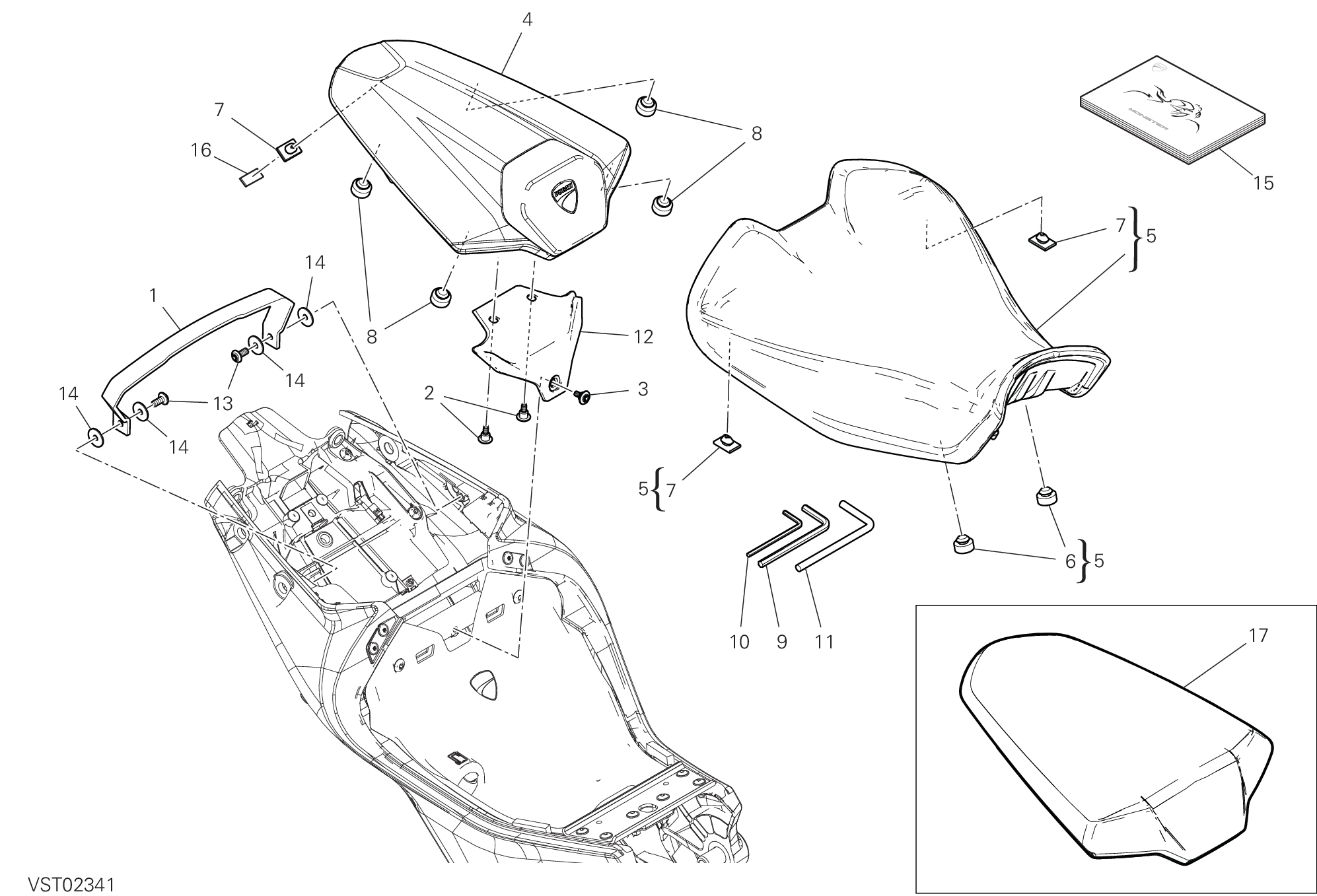 31A SELLE POUR MONSTER PLUS 2025