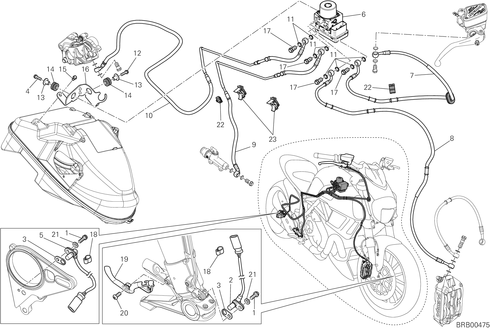 24A SYSTEME DE FREIN ABS POUR DIAVEL CARBON FL 2015