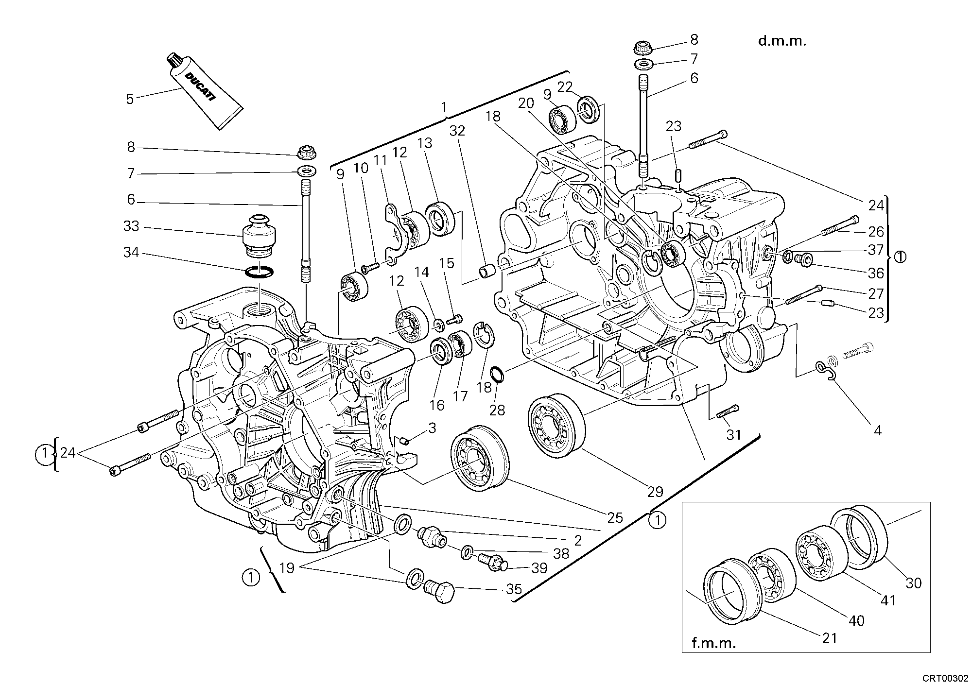 010 CARTER MOTEUR POUR MULTISTRADA 620 2006