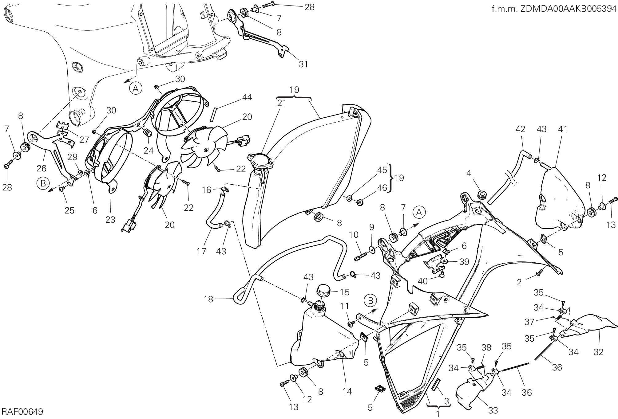 25A RADIATEUR DEAU POUR SUPERBIKE PANIGALE V4 2019