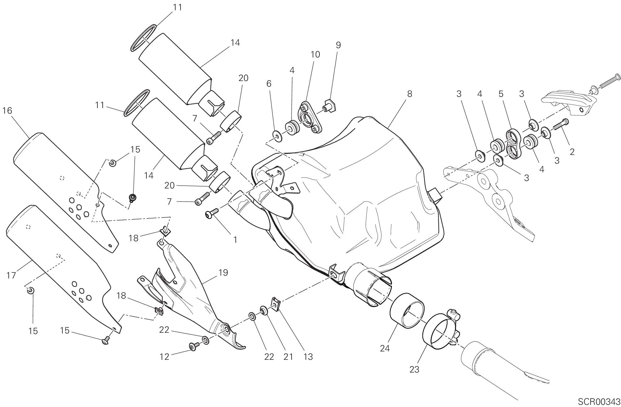 31B SILENCIEUX DECHAPPEMENT POUR SCRAMBLER DESERT SLED 2022