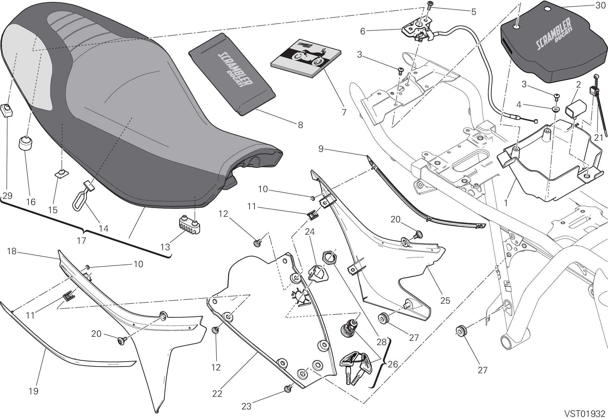 031 SELLE POUR SCRAMBLER FULL THROTTLE 2018