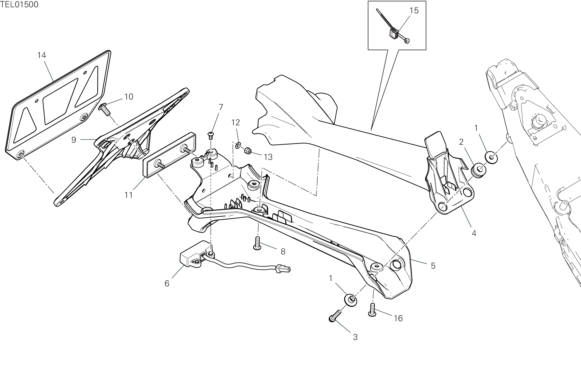 21A PORTE BALAI POUR SUPERBIKE SUPERLEGGERA V4 2020