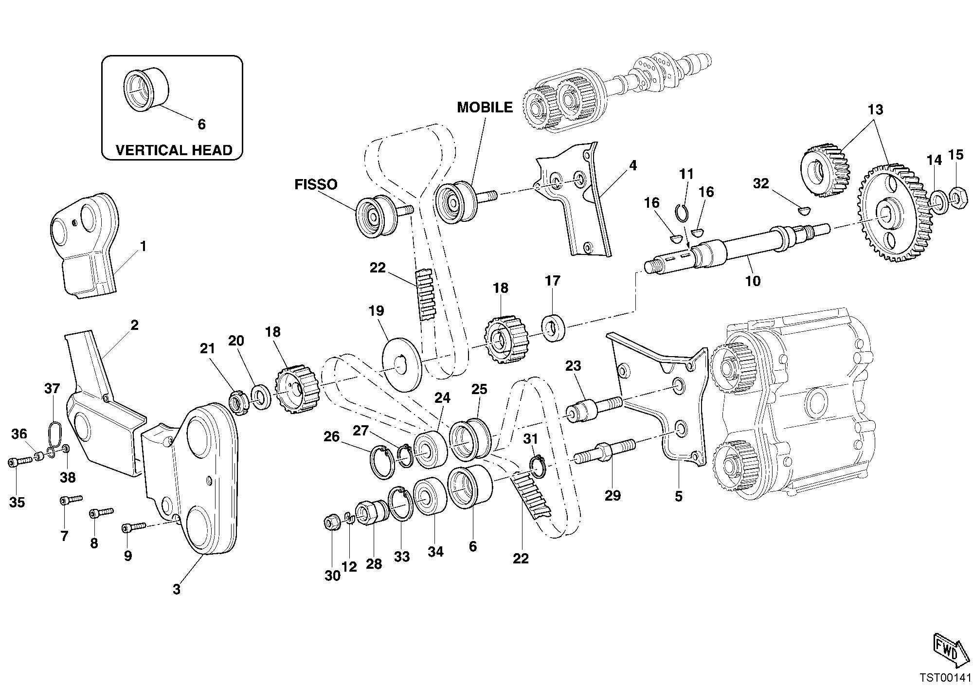 008 COURROIE DISTRIBUTION POUR MONSTER S4R 2006