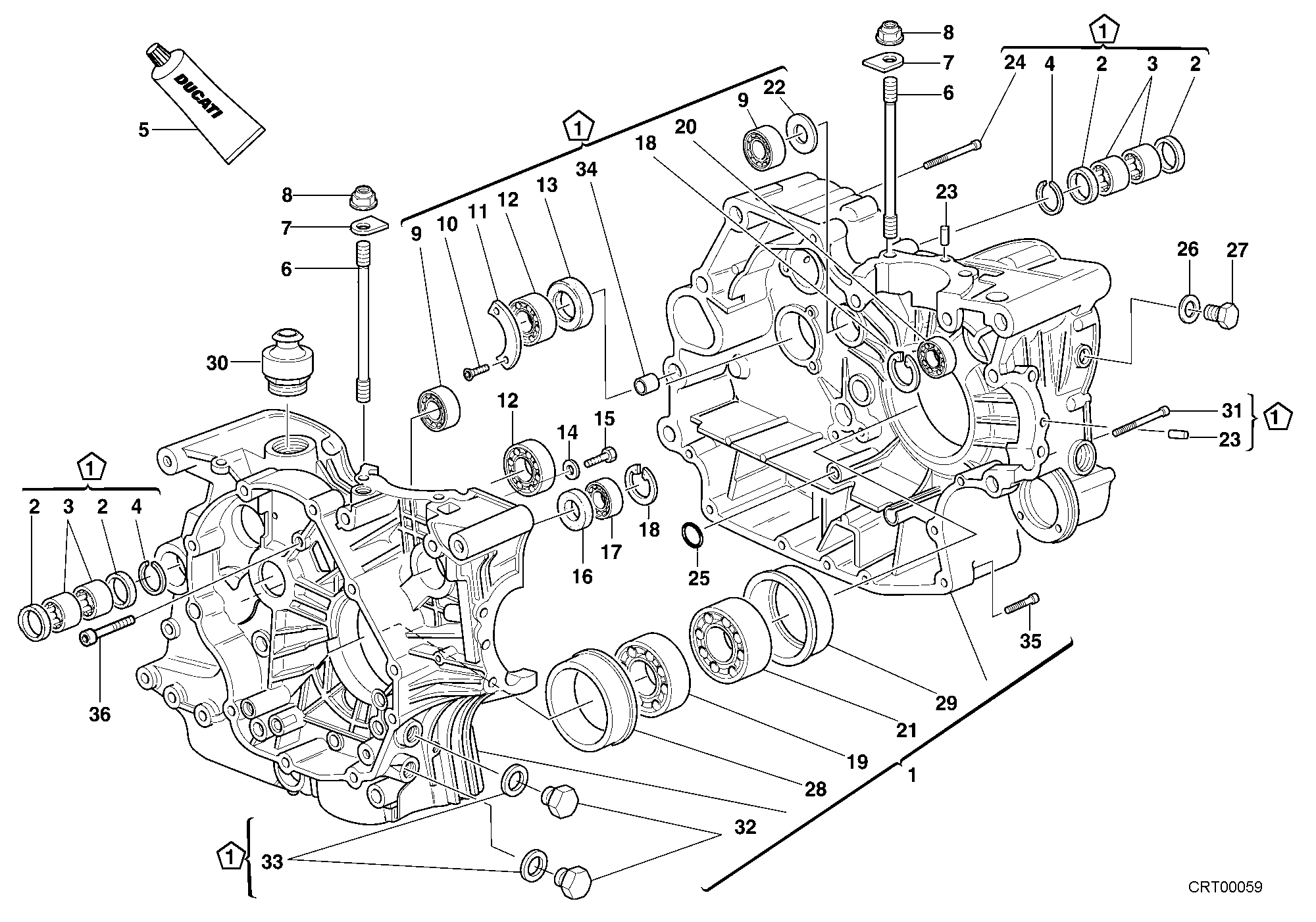 010 CARTER MOTEUR POUR SPORT TOURING ST2 2001