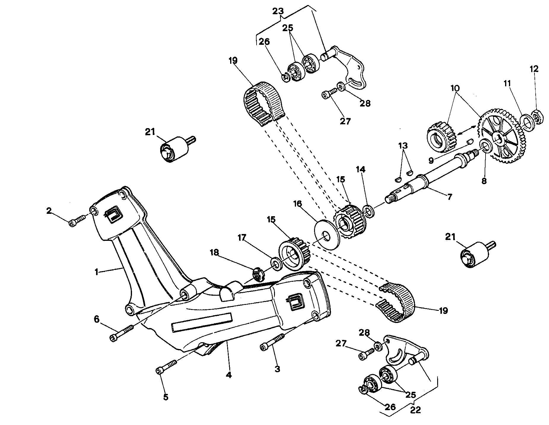 008 COURROIE DISTRIBUTION POUR SUPERSPORT 750 SS 1995