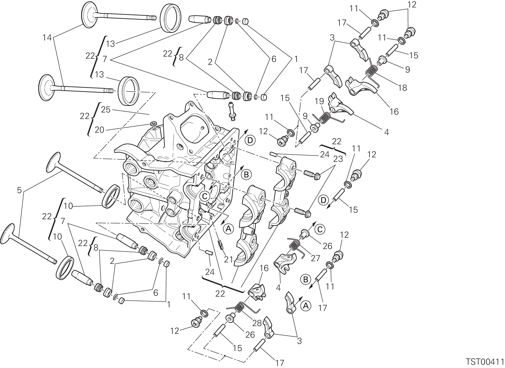 015 CULASSE HORIZONTALE POUR STREETFIGHTER 848 2015