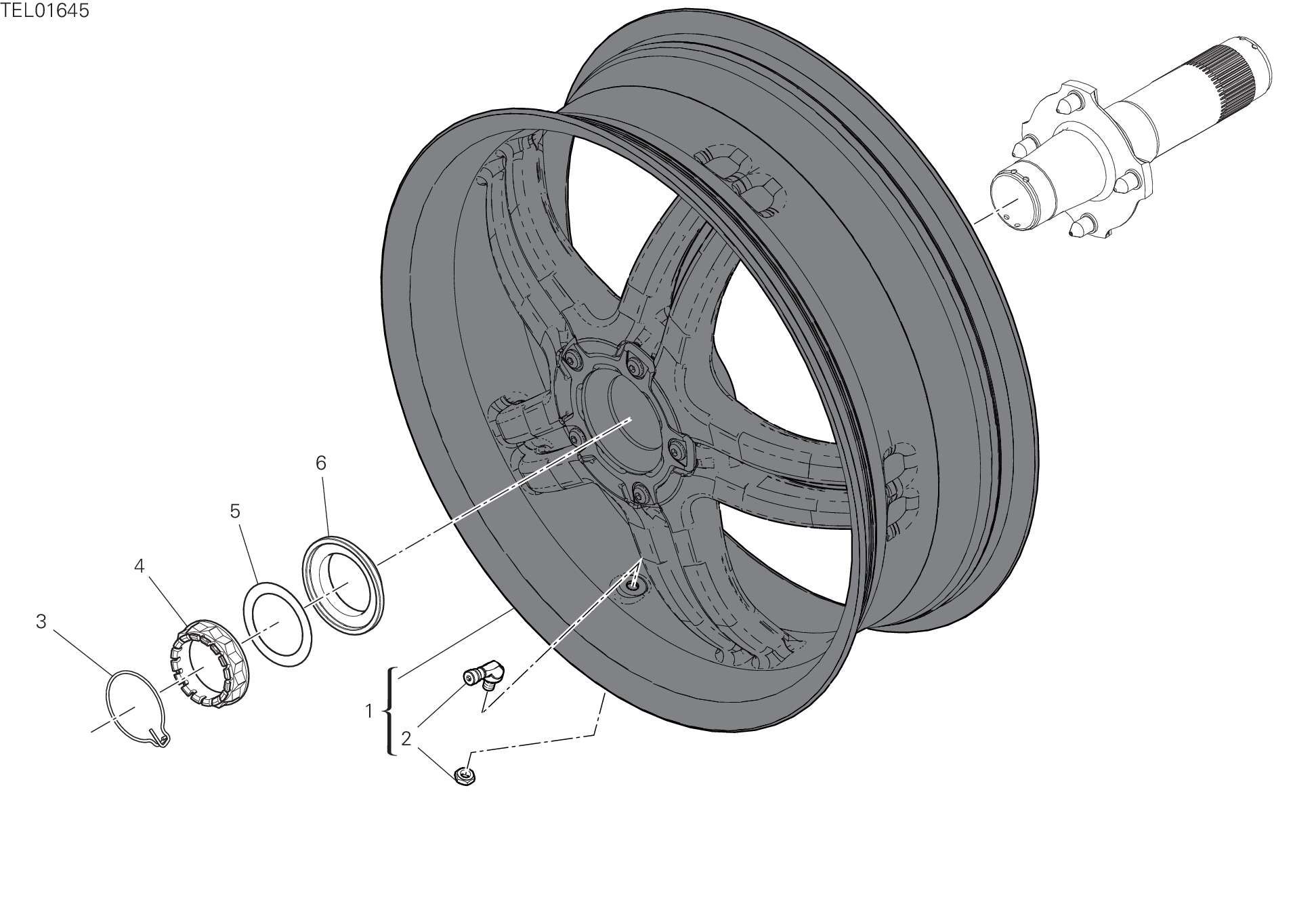 29A ROUE ARRIERE POUR SUPERBIKE PANIGALE V4 SP 2021