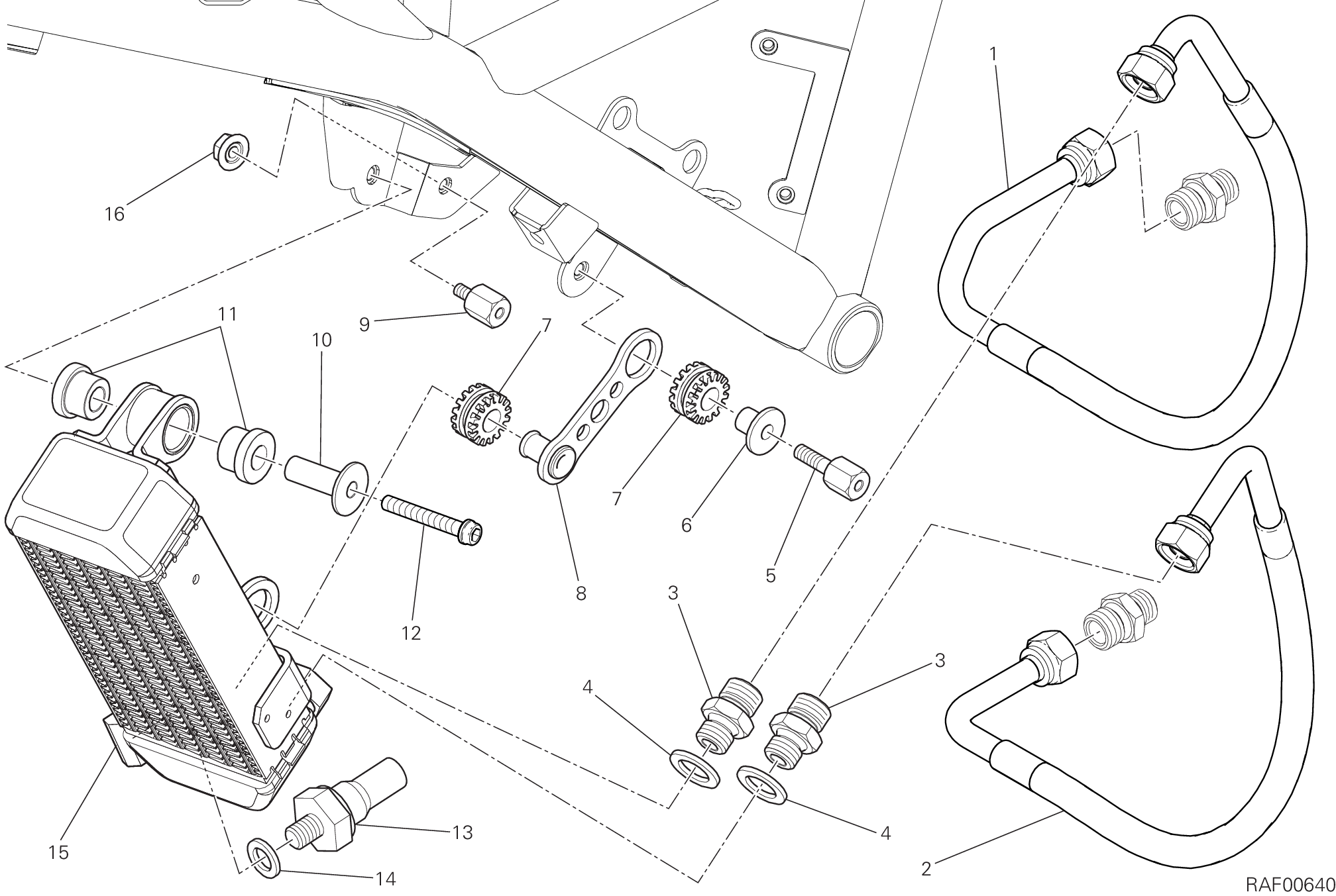 34A RADIATEUR A HUILE POUR SCRAMBLER ICON 2022