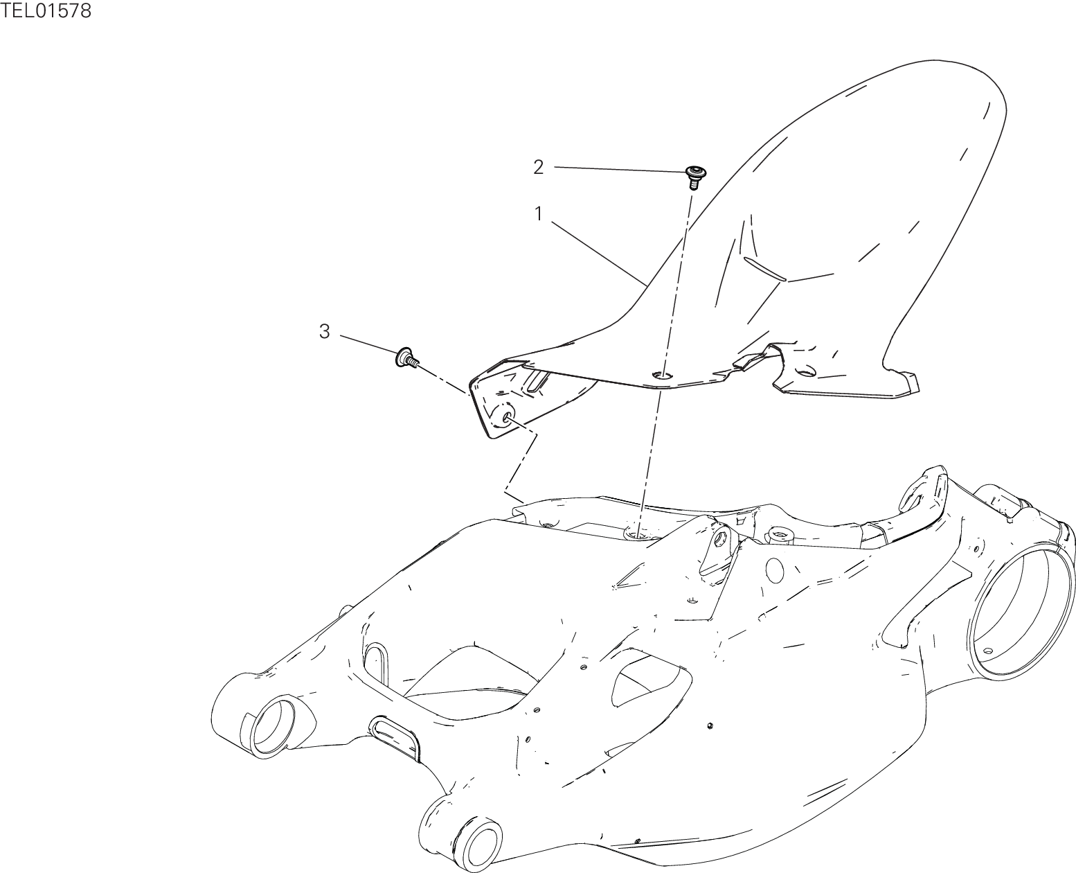 27A GARDE BOUE ARRIERE POUR MULTISTRADA V4 PIKES PEAK 2022