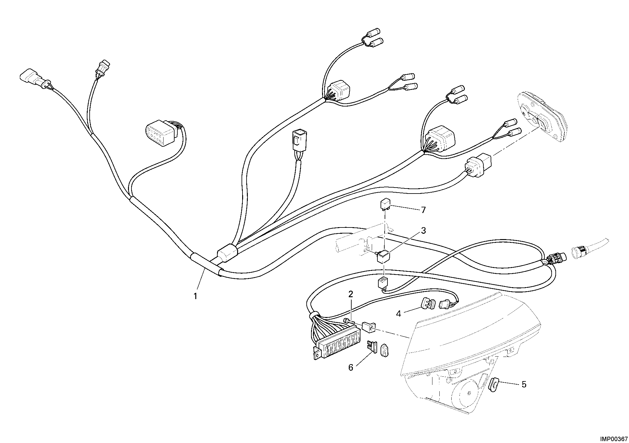 020 CABLE FEU AVANT POUR MULTISTRADA 620 2006