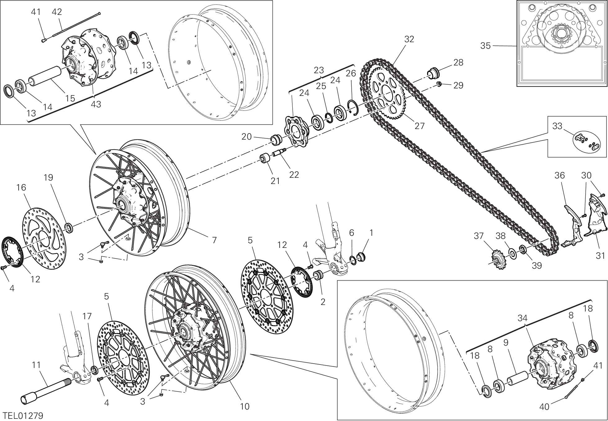 026 ROUES POUR MULTISTRADA 950 S SW 2019