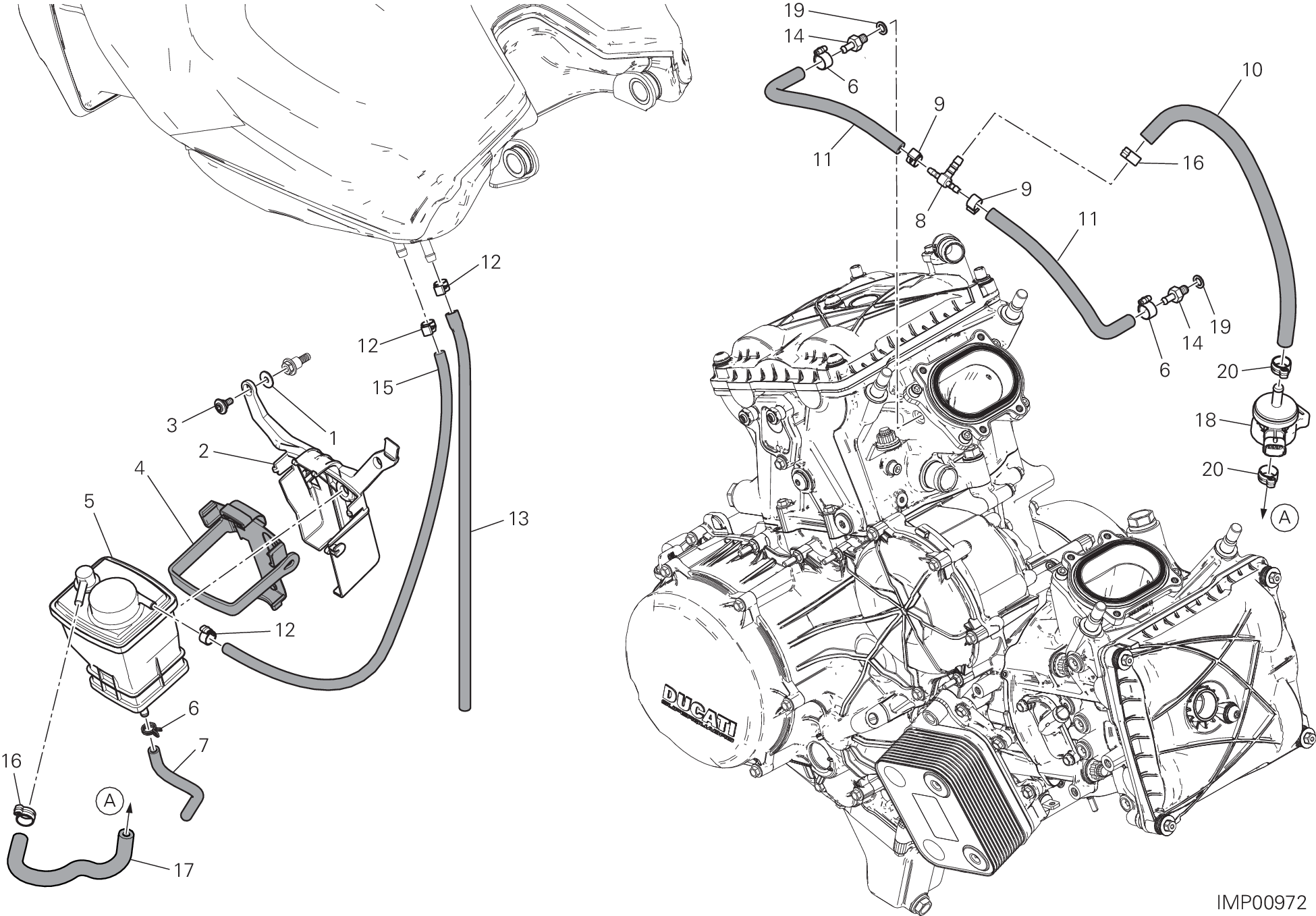 035 FILTRE CANISTER POUR SUPERBIKE 959 PANIGALE ABS 2019