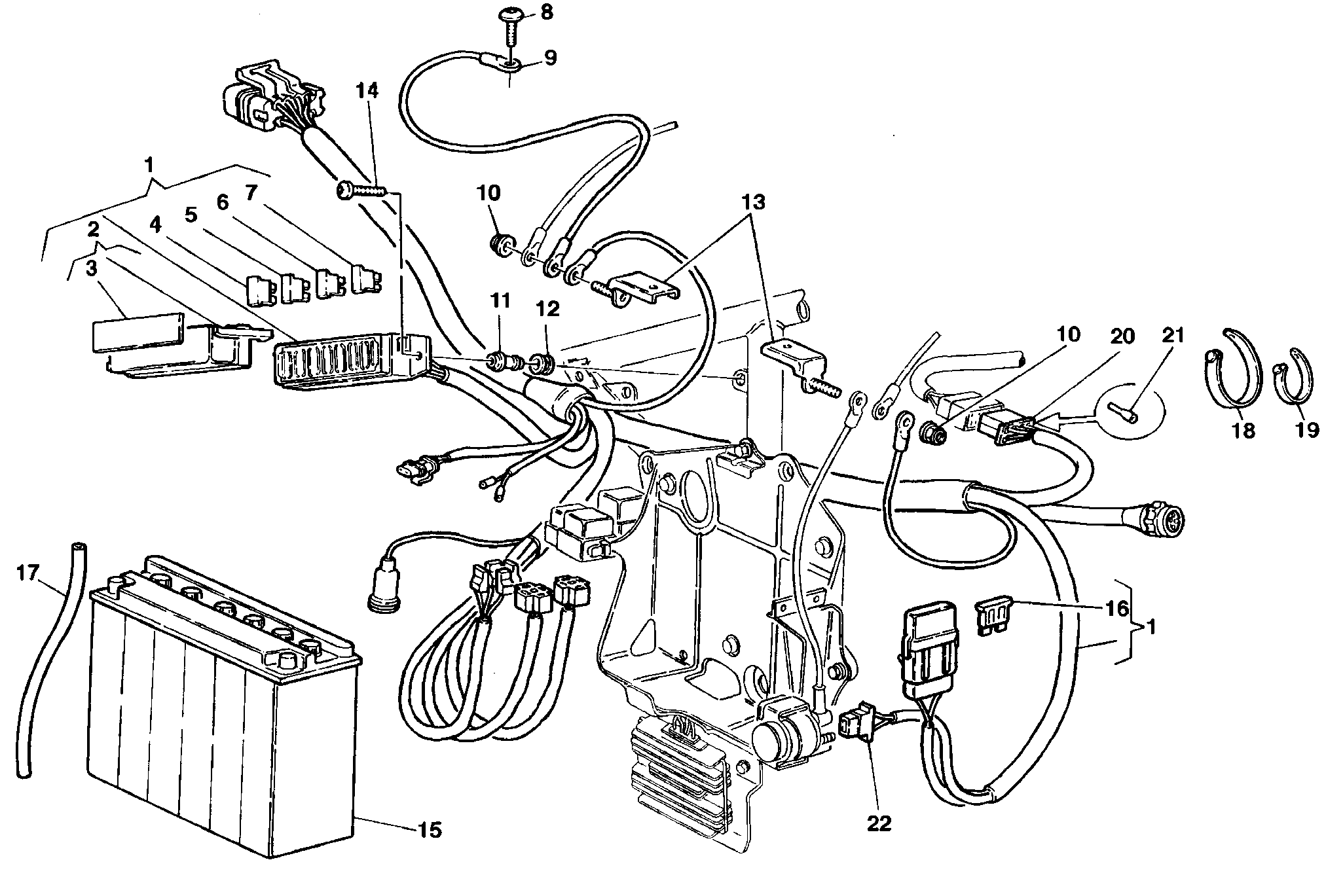 017 BATTERIE POUR SUPERBIKE 916 SENNA 1998