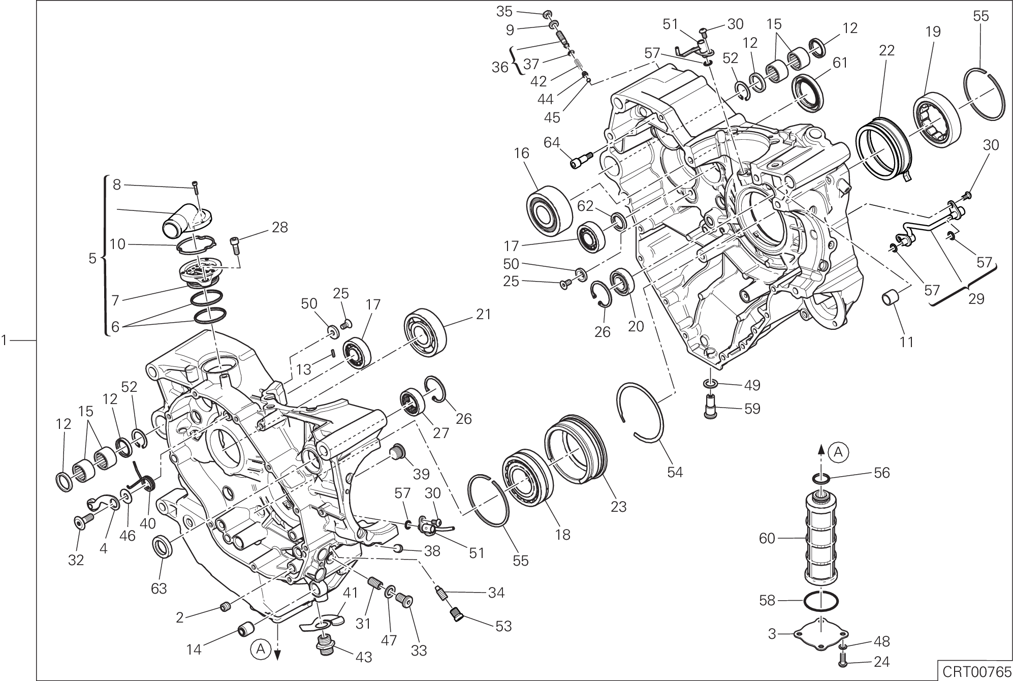 010 PAIRE DE DEMI CARTERS POUR XDIAVEL S 2018