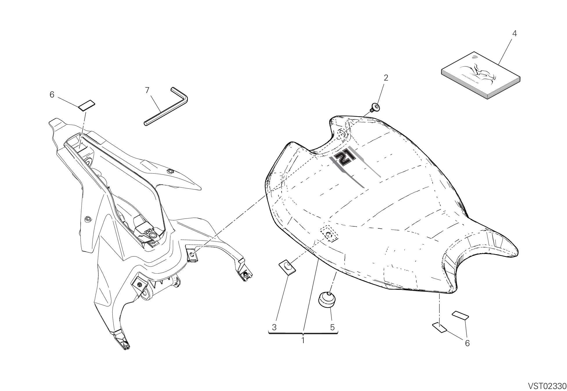 32A SELLE POUR SUPERBIKE PANIGALE V2 TROY BAYLISS 2023