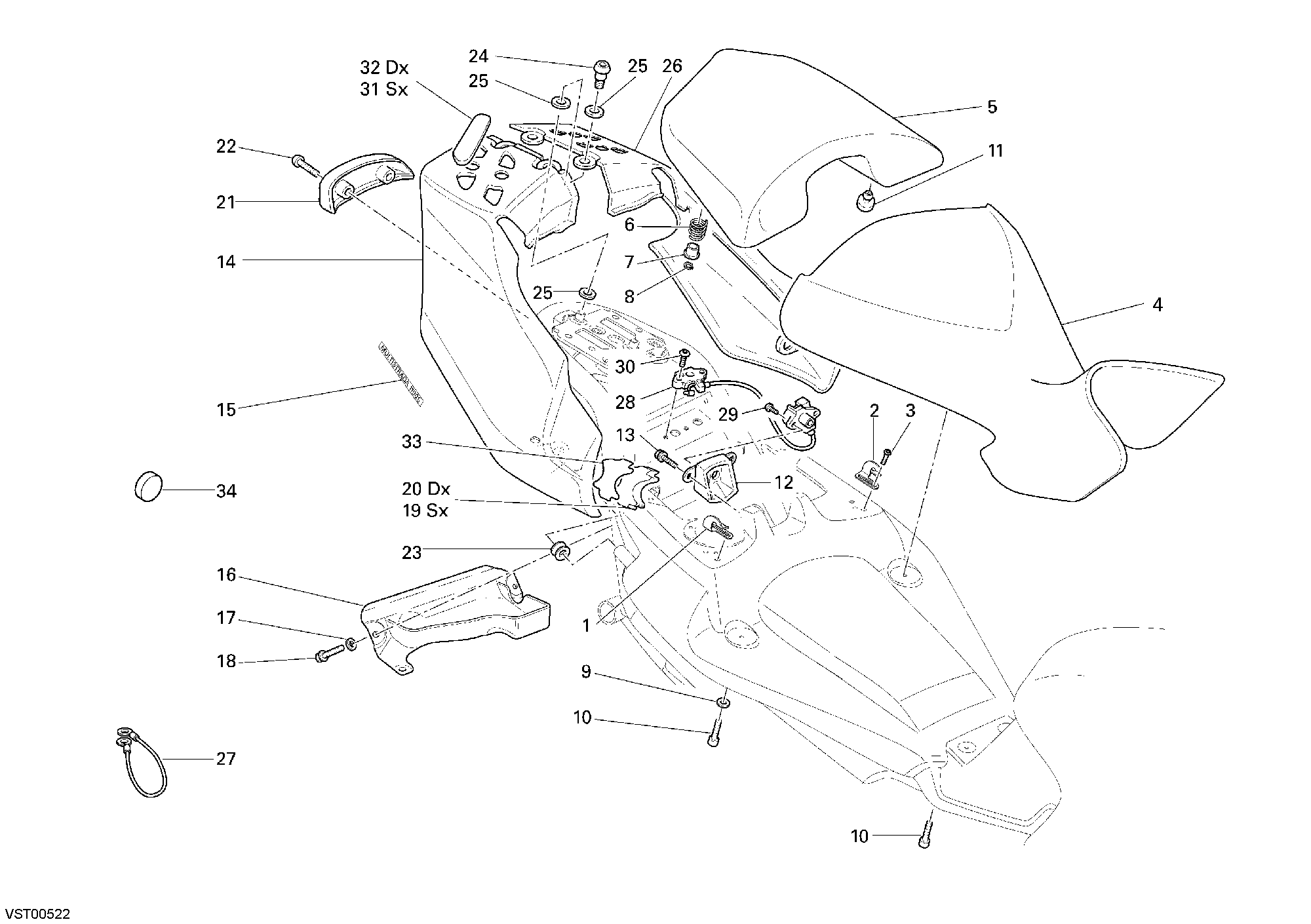 038 SELLE POUR MULTISTRADA 1100 S 2007