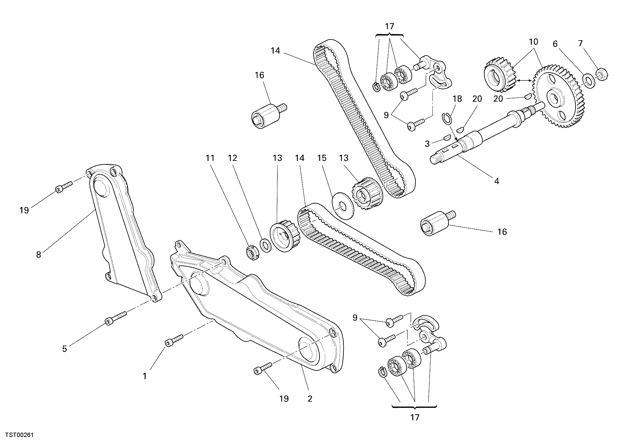 008 COURROIE DISTRIBUTION POUR MONSTER S2R 800 2007