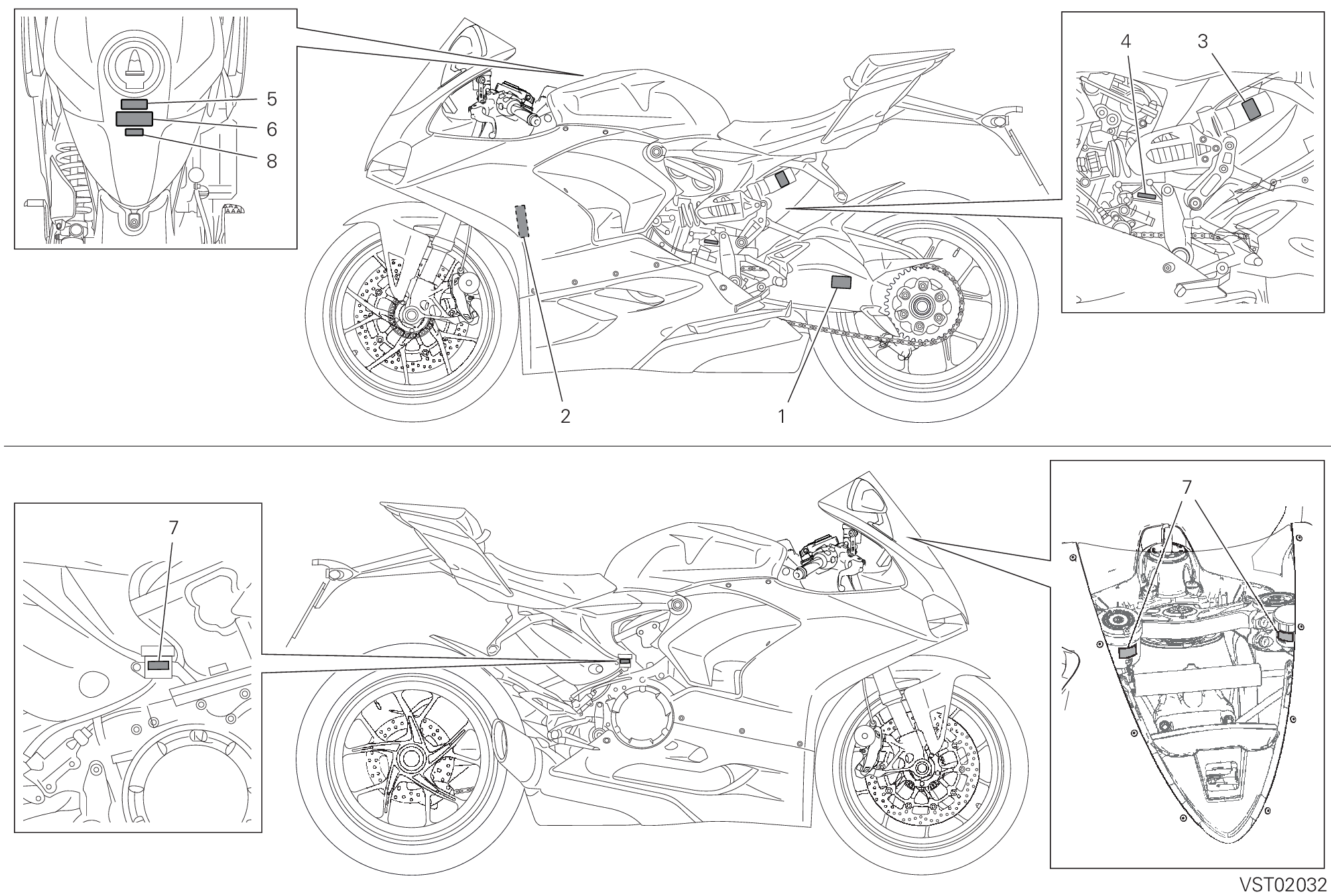 37A POSITIONNEMENT DE PLACEMENT POUR SUPERBIKE PANIGALE V2 2021
