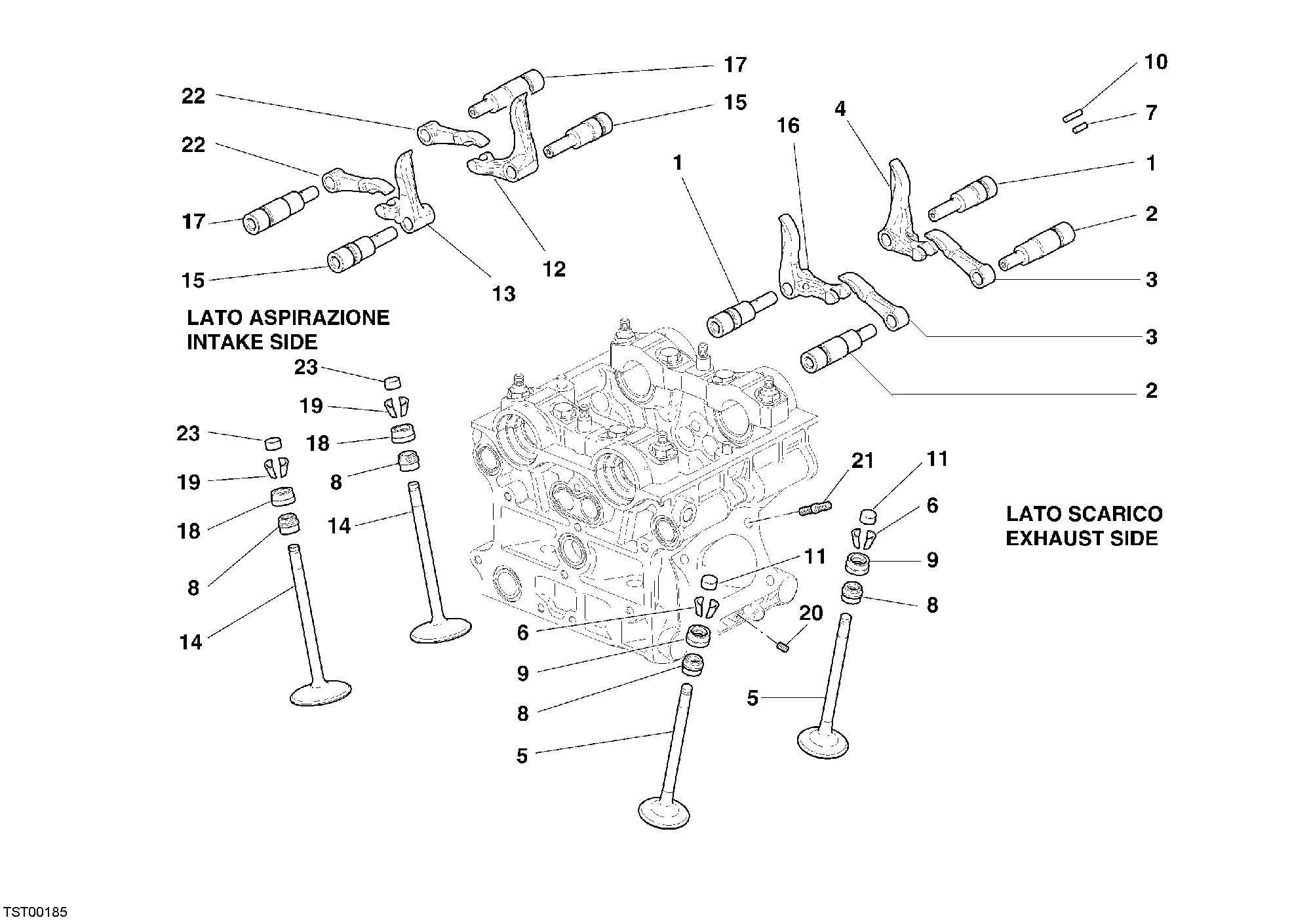013 SOUPAPE POUR SUPERBIKE 999 RS 2005