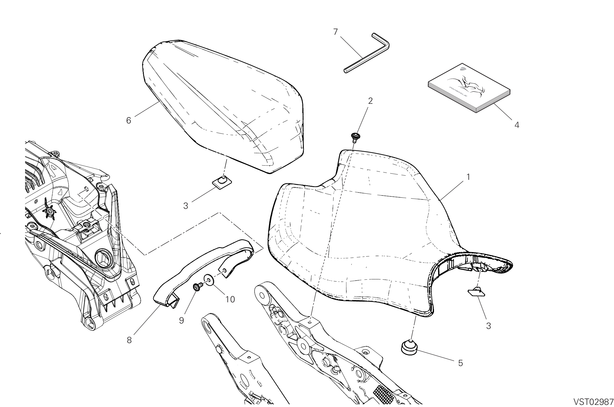 32A SELLE POUR SUPERBIKE PANIGALE V2 NEW 2025