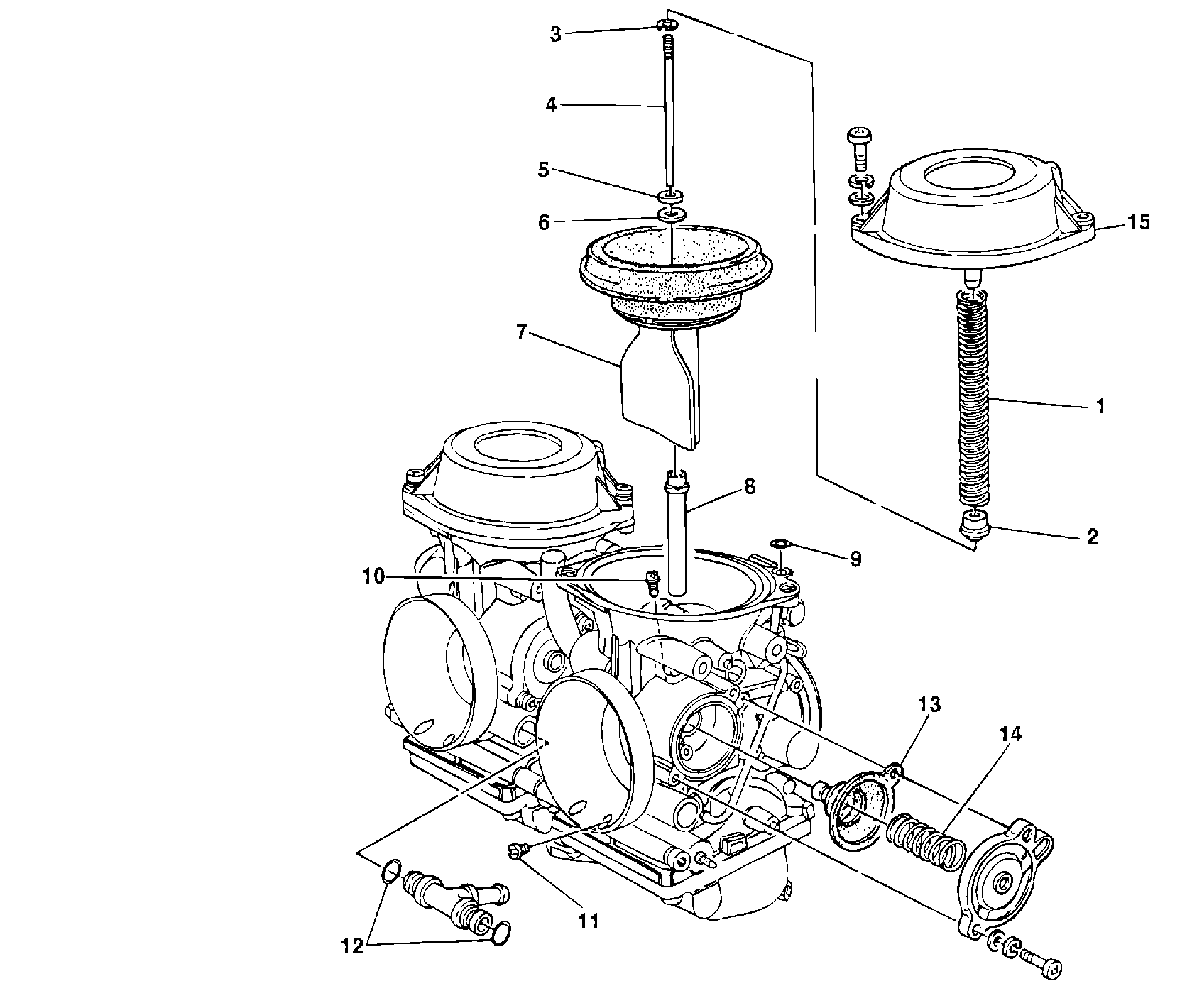 171 PIECES DE RECHANGE CARBURATEUR POUR MONSTER 600 CITY 1999