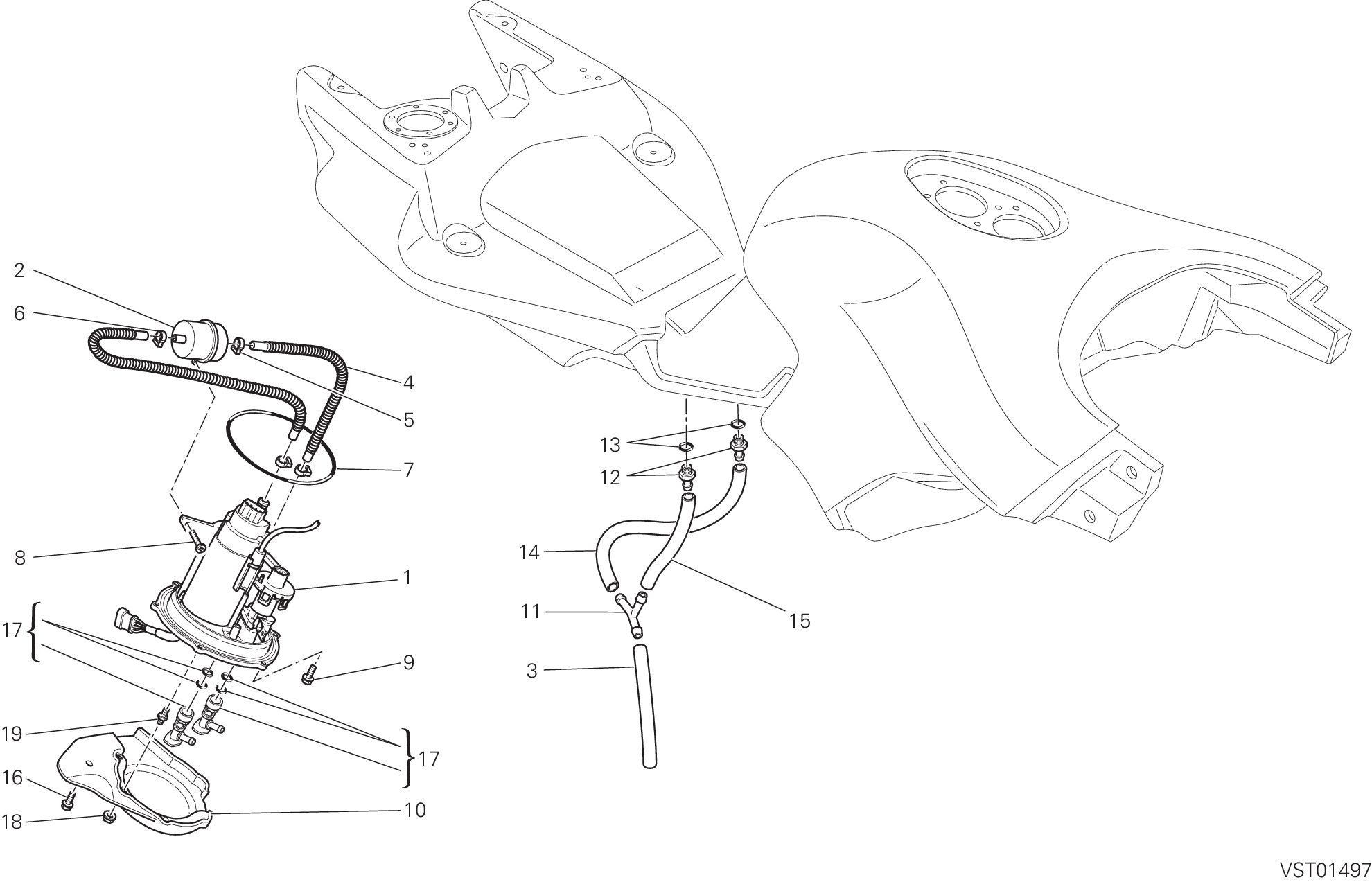 037 POMPE A CARBURANT POUR MULTISTRADA 620 2006