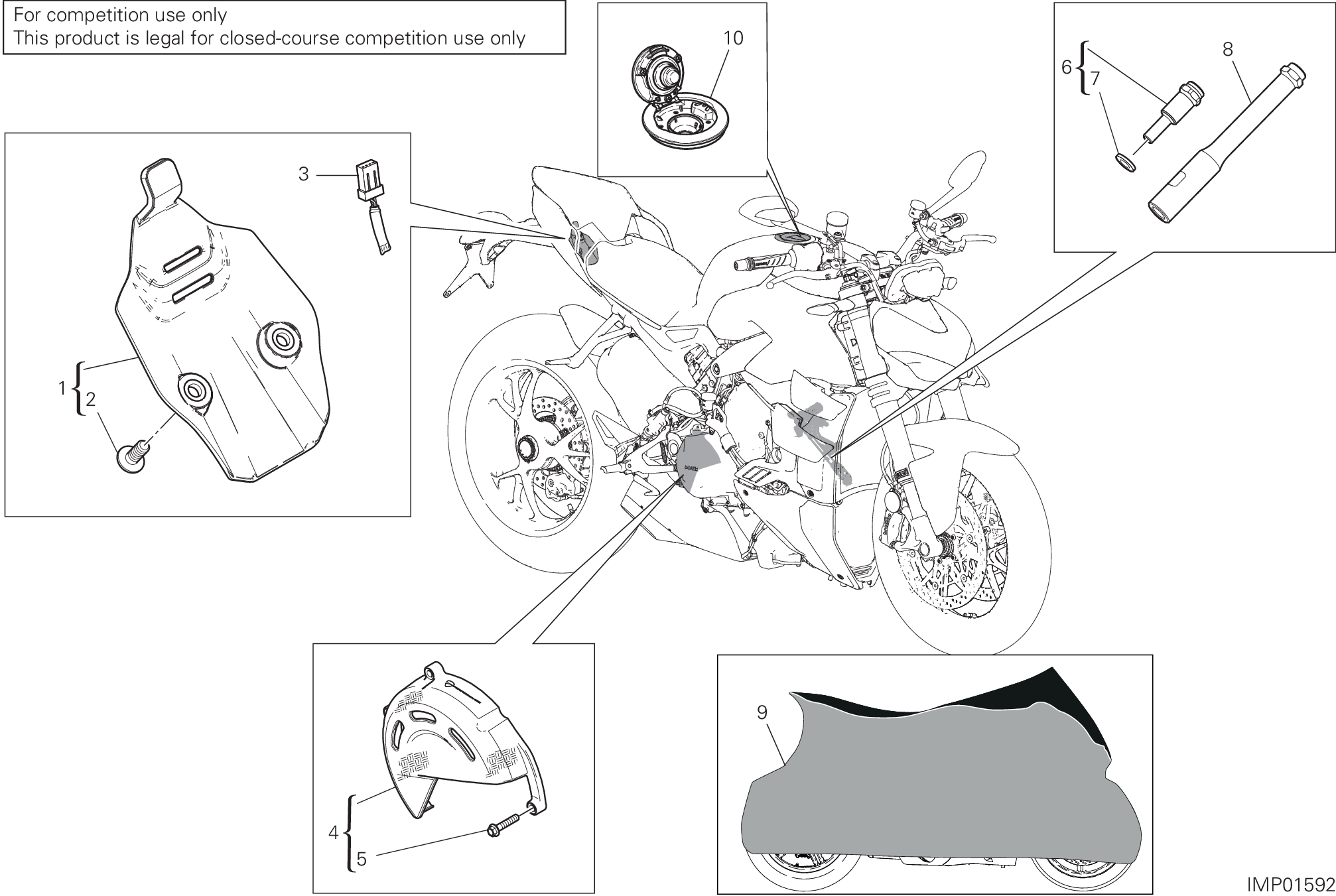 39A ACCESSOIRES POUR STREETFIGHTER V4 LAMBORGHINI SPECIALE CLIENTI 2023