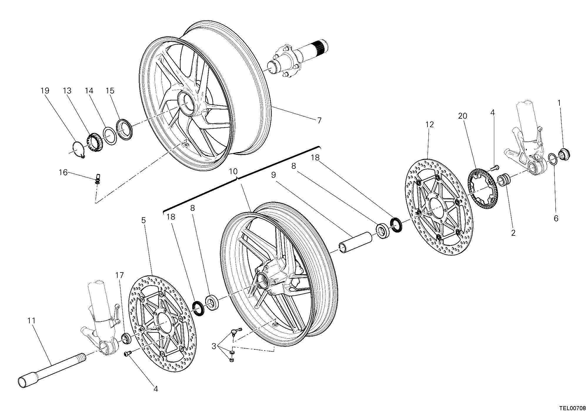 026 ROUES POUR SUPERBIKE 1199 PANIGALE 2012