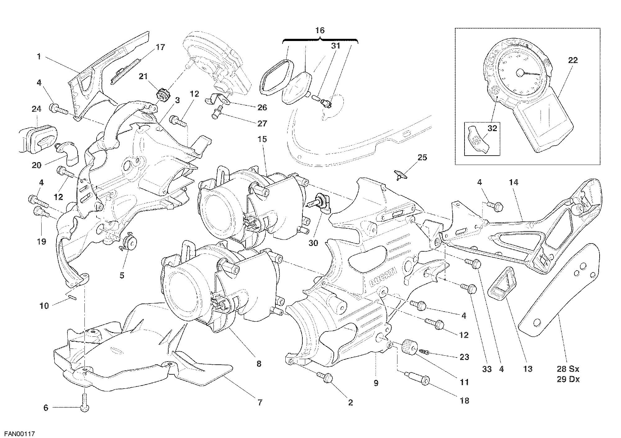 020 FEU AVANT POUR SUPERBIKE 999 R XEROX 2006
