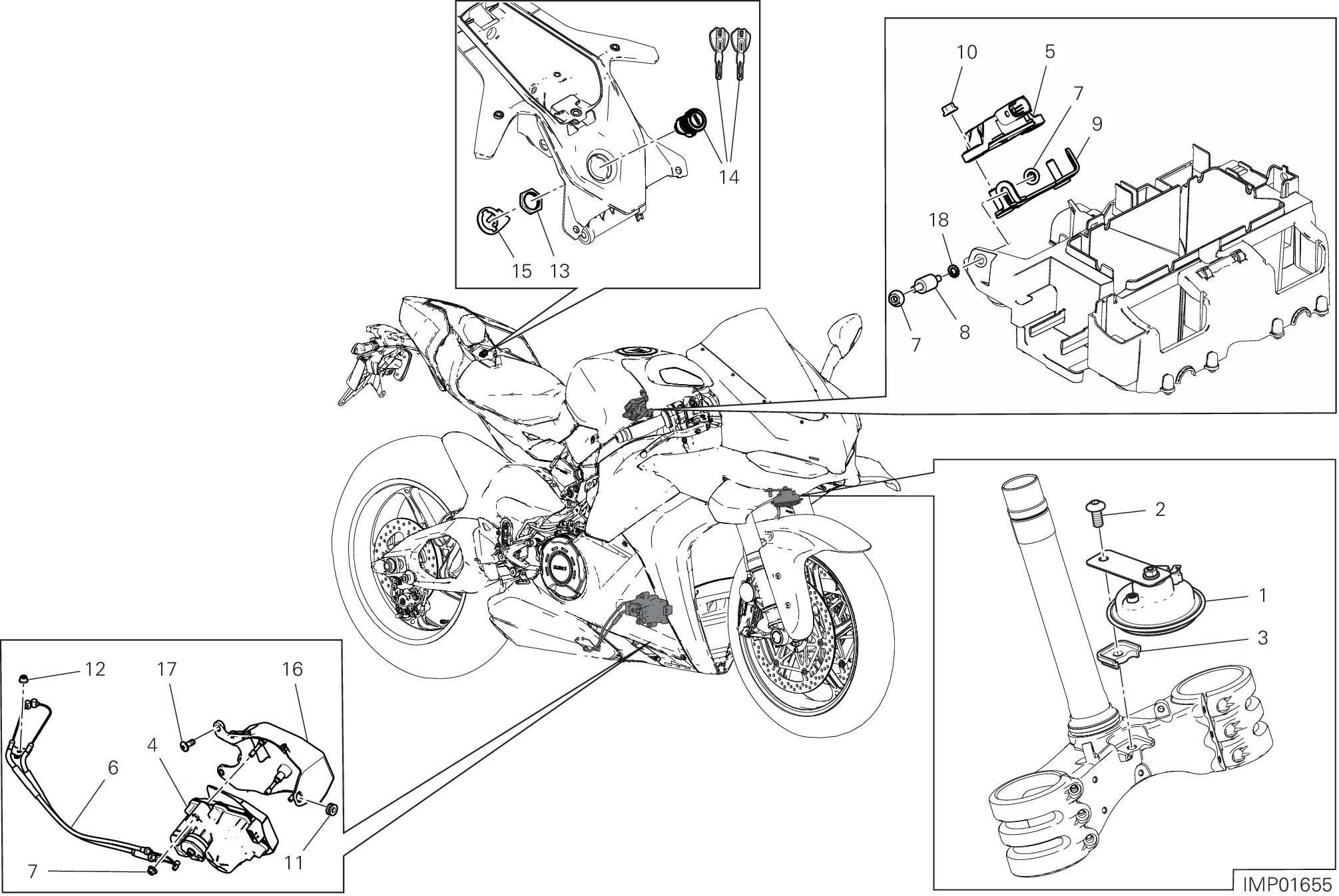 13E DISOISITIF ELECTRIQUES POUR SUPERBIKE PANIGALE V4 2025