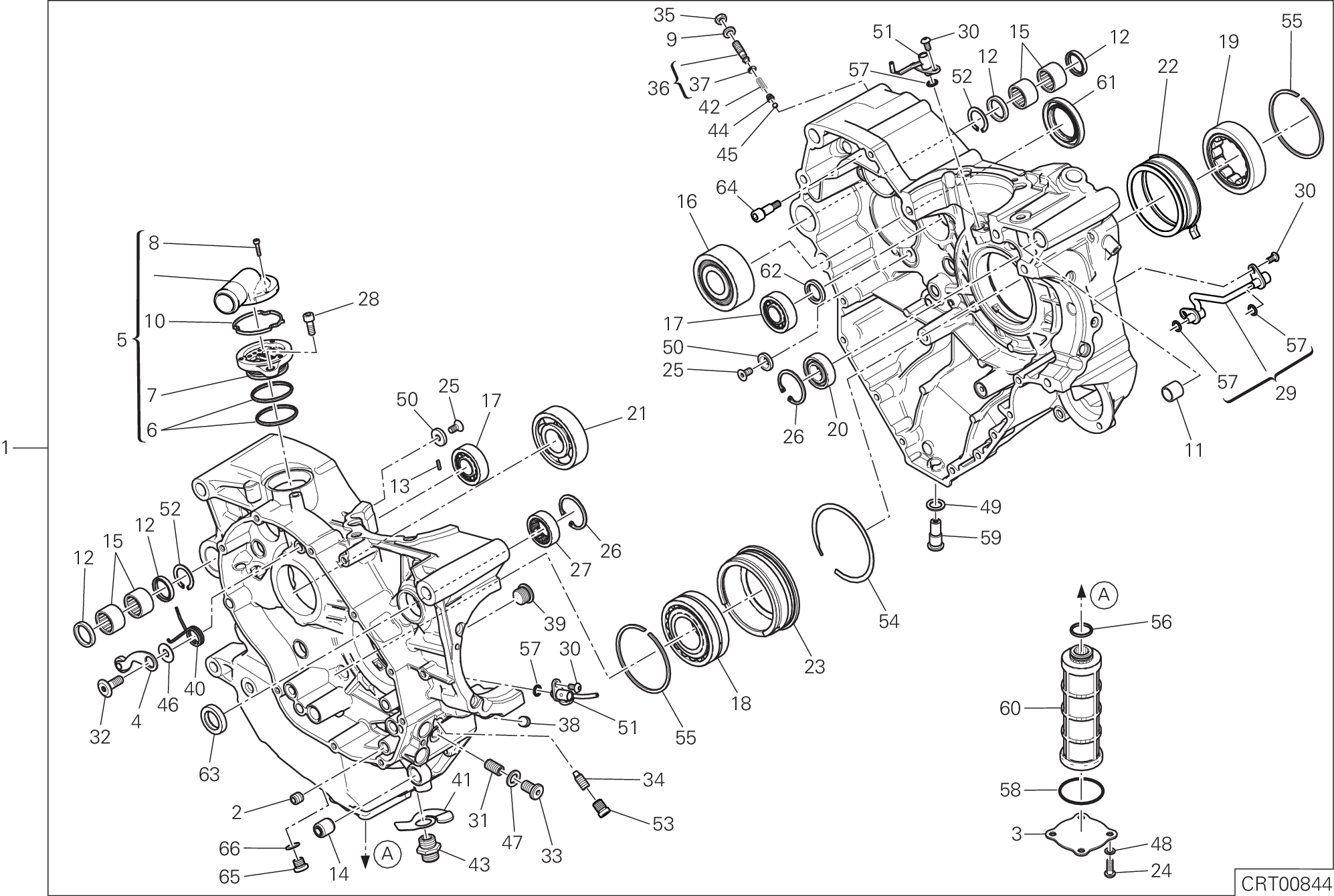 010 PAIRE DE DEMI CARTERS POUR XDIAVEL 2019