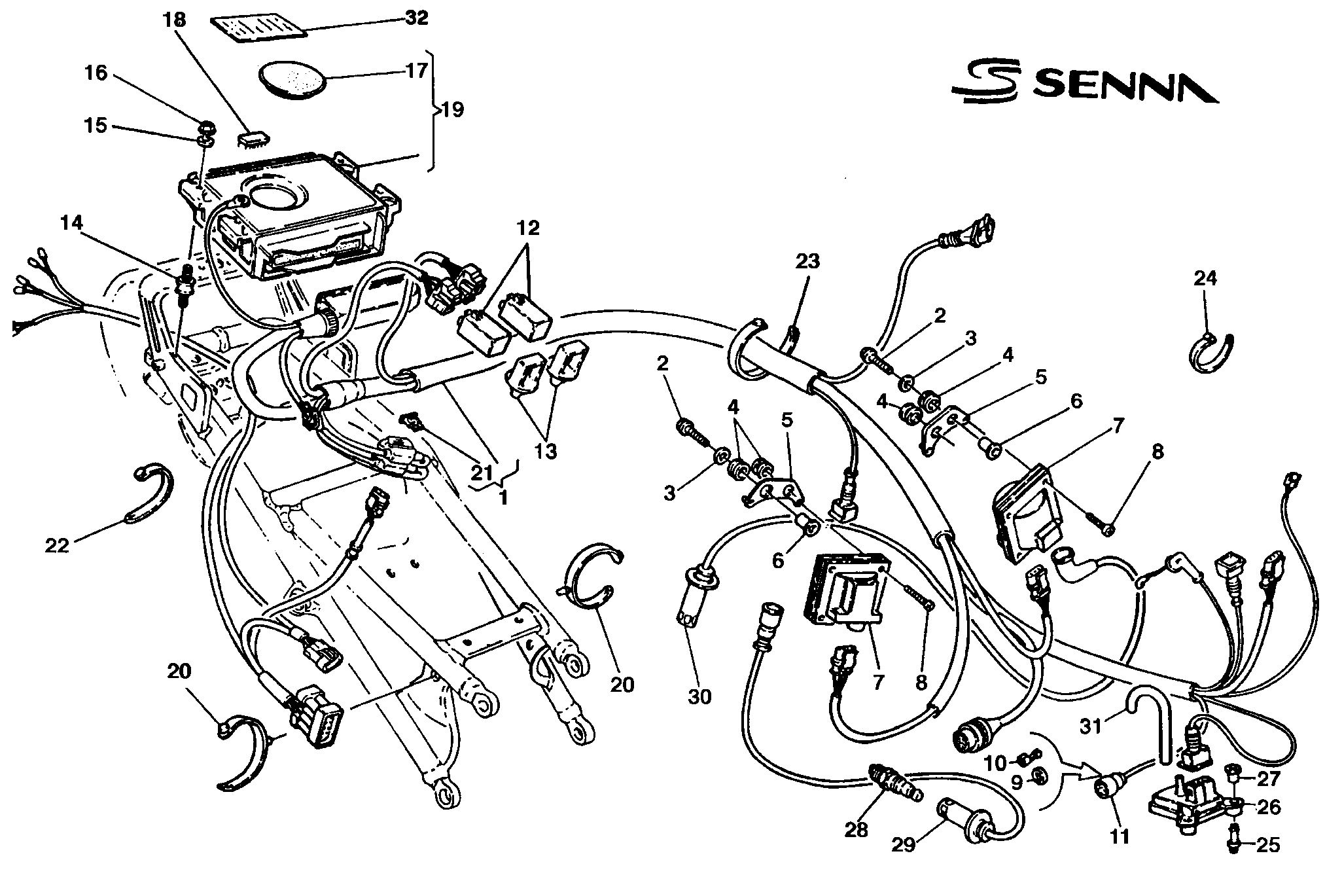 118 CENTRALE CONTRLE MOTEUR SENNA POUR SUPERBIKE 916 SENNA 1998