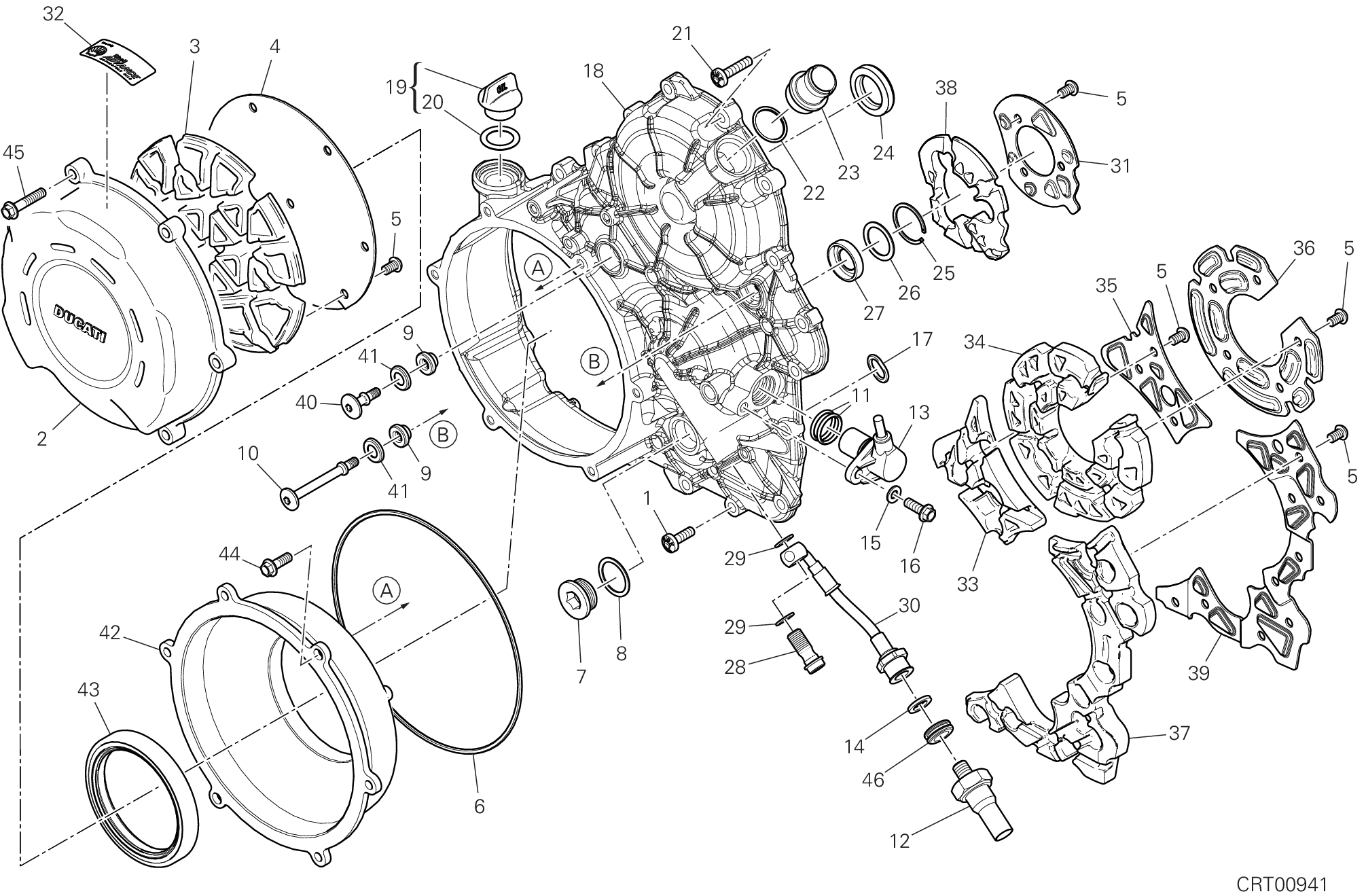 04A COUVERCLE EMBRAYAGE POUR SUPERBIKE PANIGALE V4 R 2024