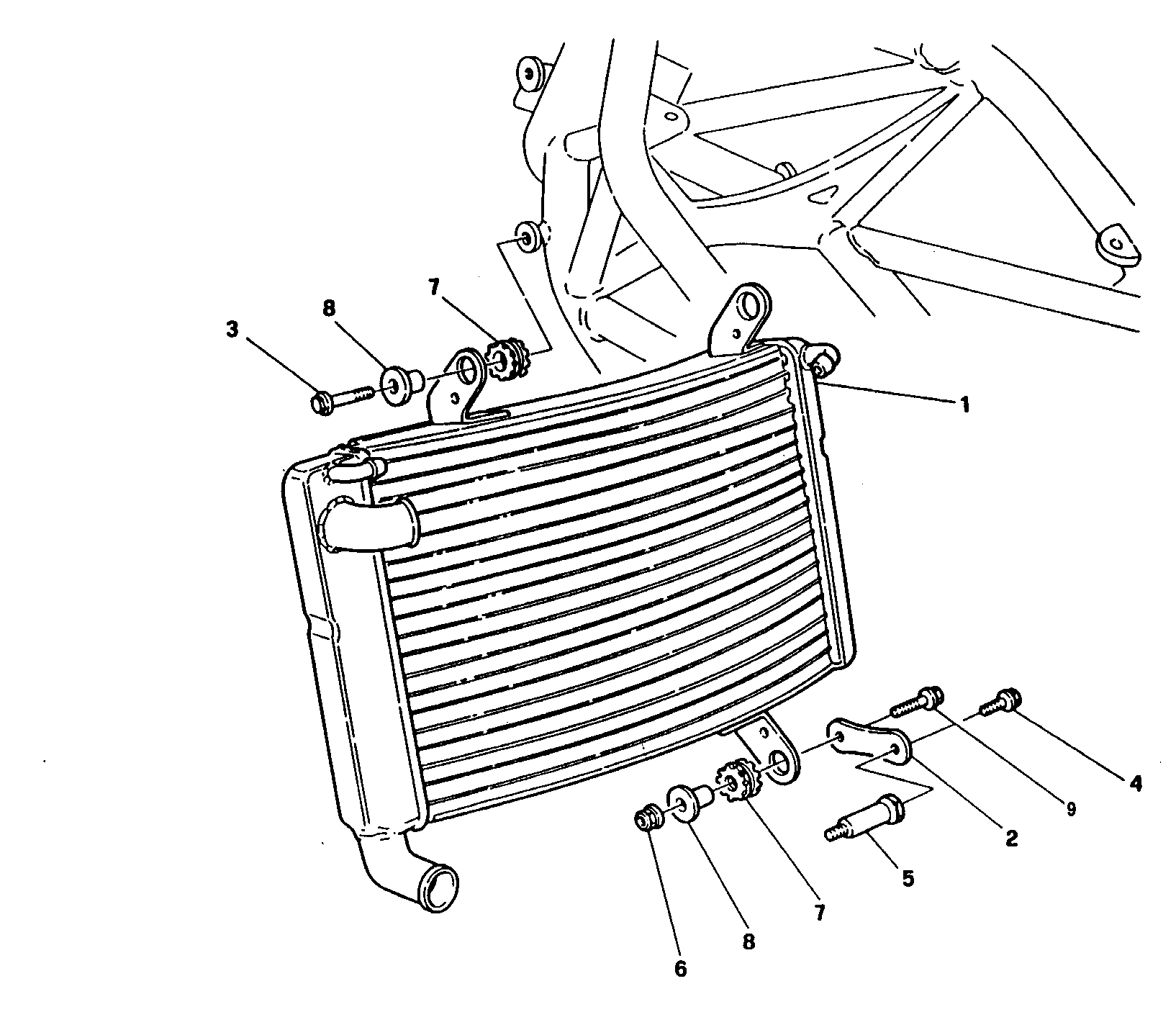 032 RADIATEUR DEAU POUR SUPERBIKE 916 R 1997